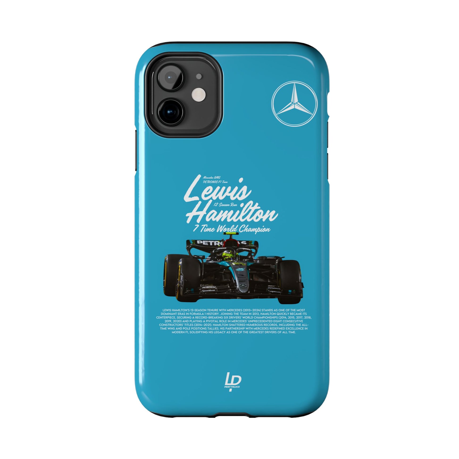 Lewis Hamilton Mercedes F1 “Turquoise" iPhone Case