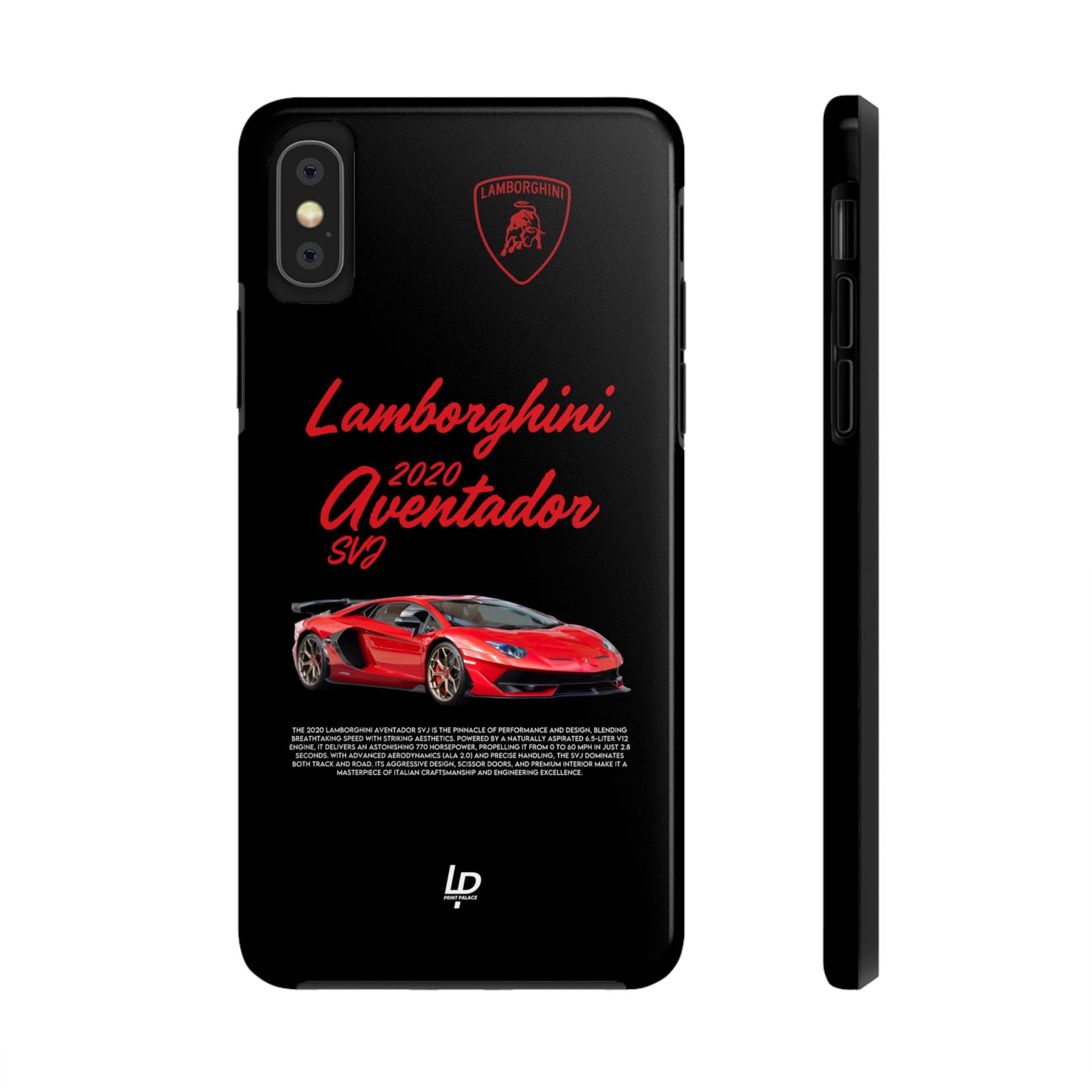 Lamborghini Aventador SVJ "Black" iPhone Case