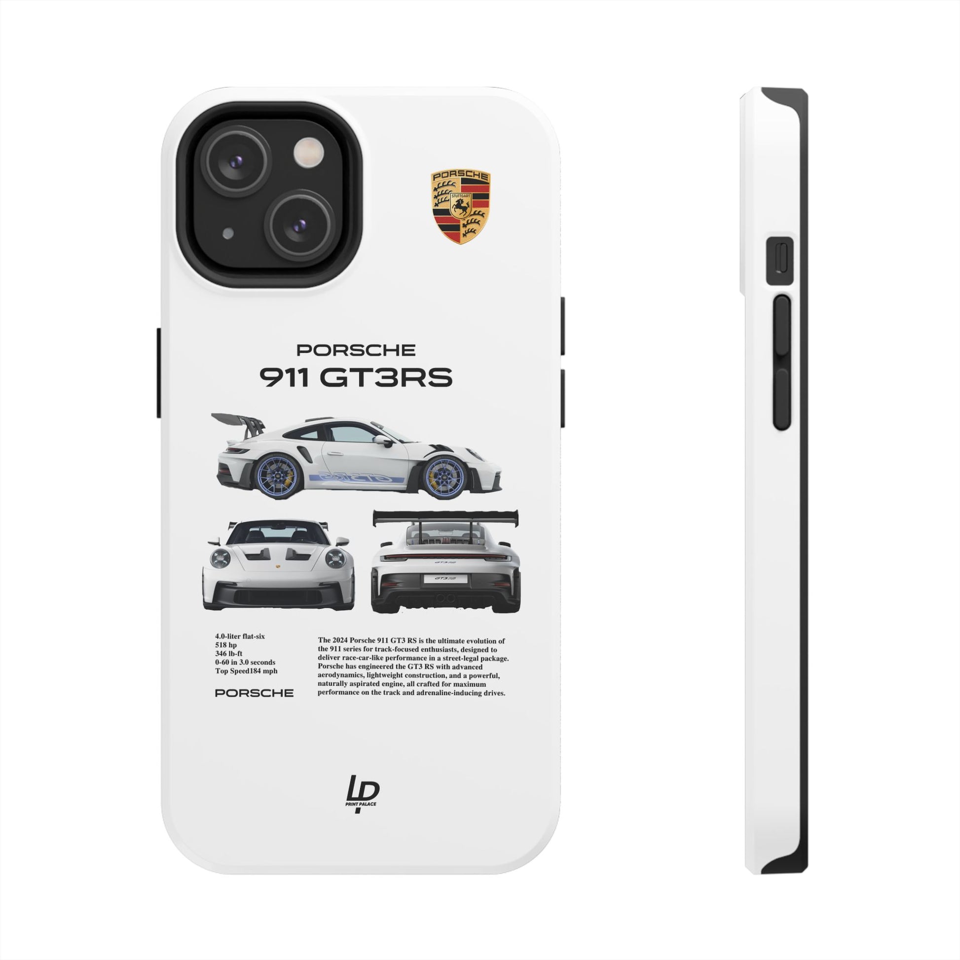 Porsche 911 GT3 RS "White" iPhone Case