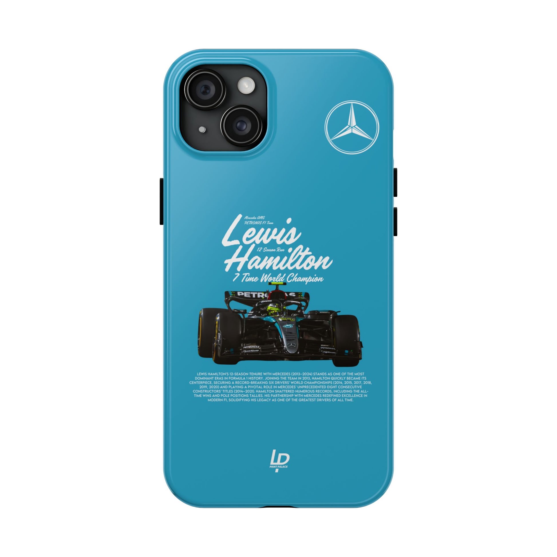 Lewis Hamilton Mercedes F1 “Turquoise" iPhone Case
