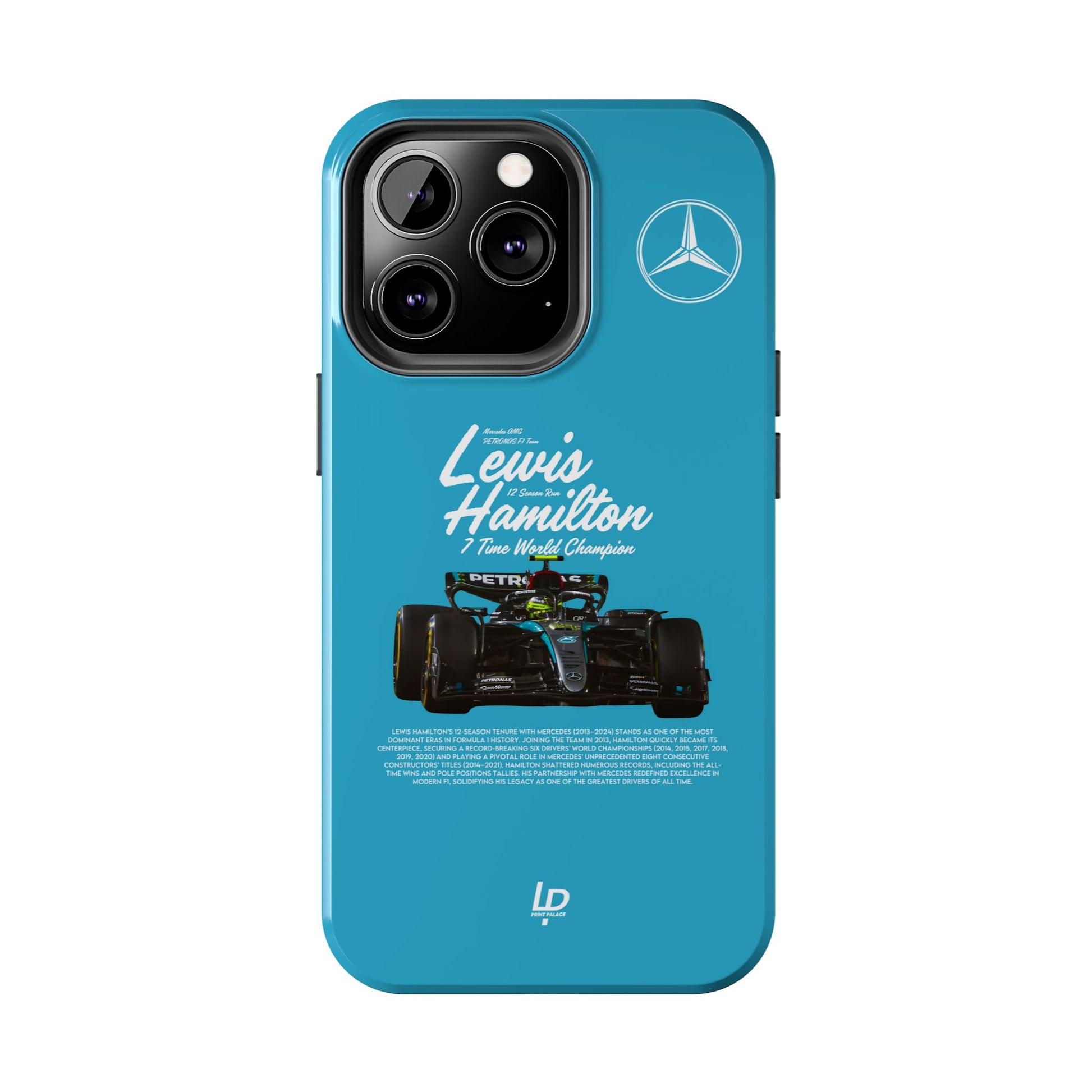 Lewis Hamilton Mercedes F1 “Turquoise" iPhone Case
