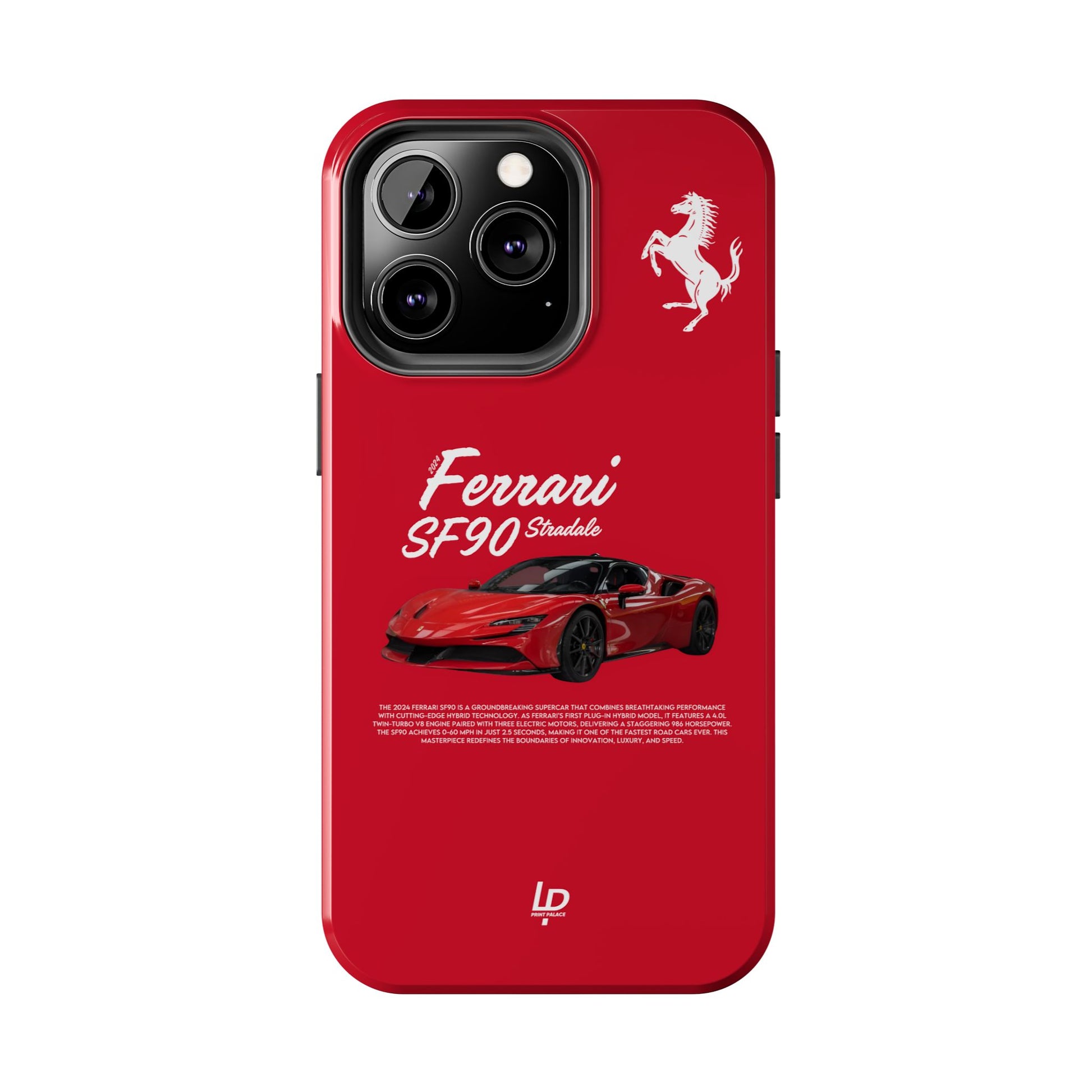 Ferrari SF90 Stradale “Red" iPhone Case