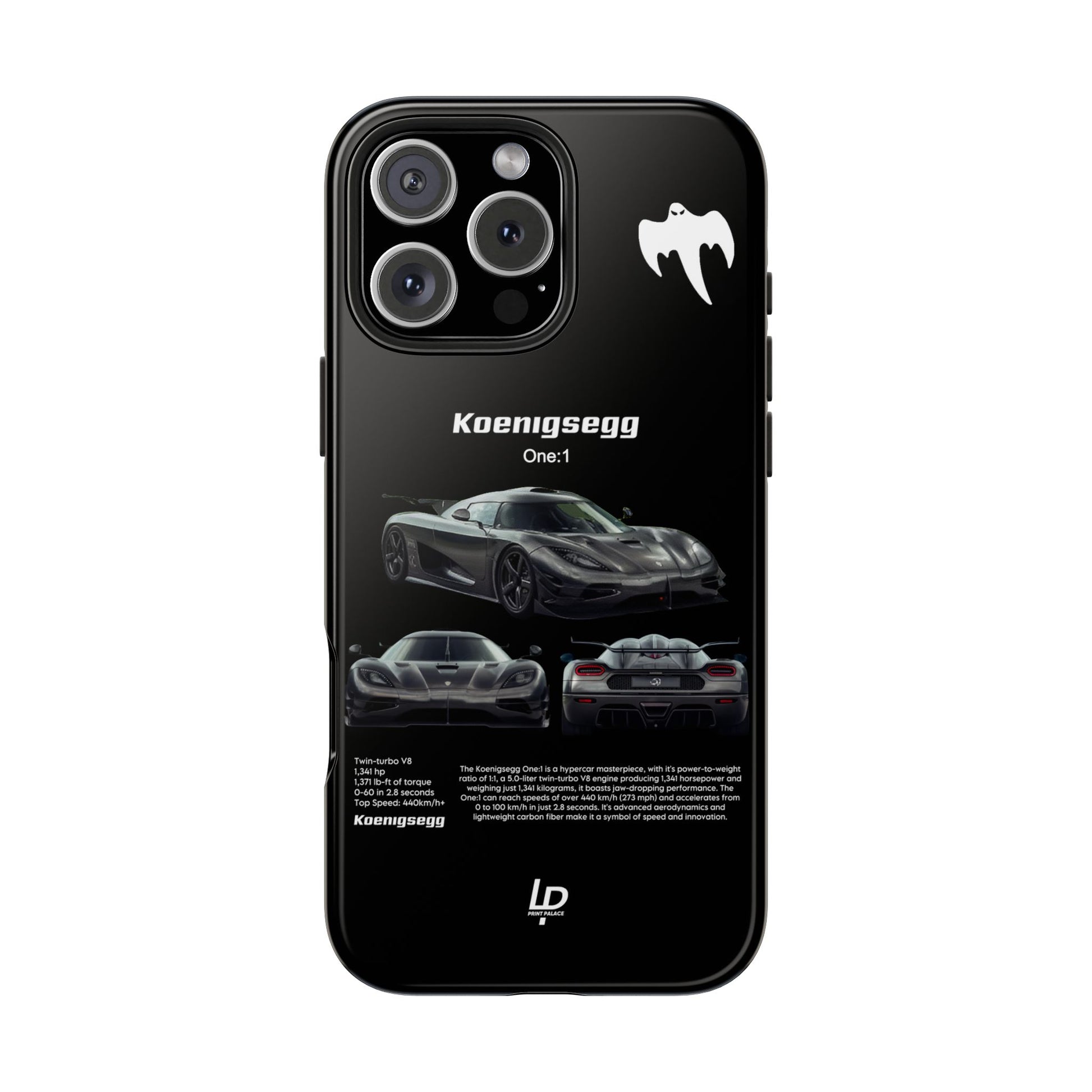 Koenigsegg One:1 "Black" iPhone Case
