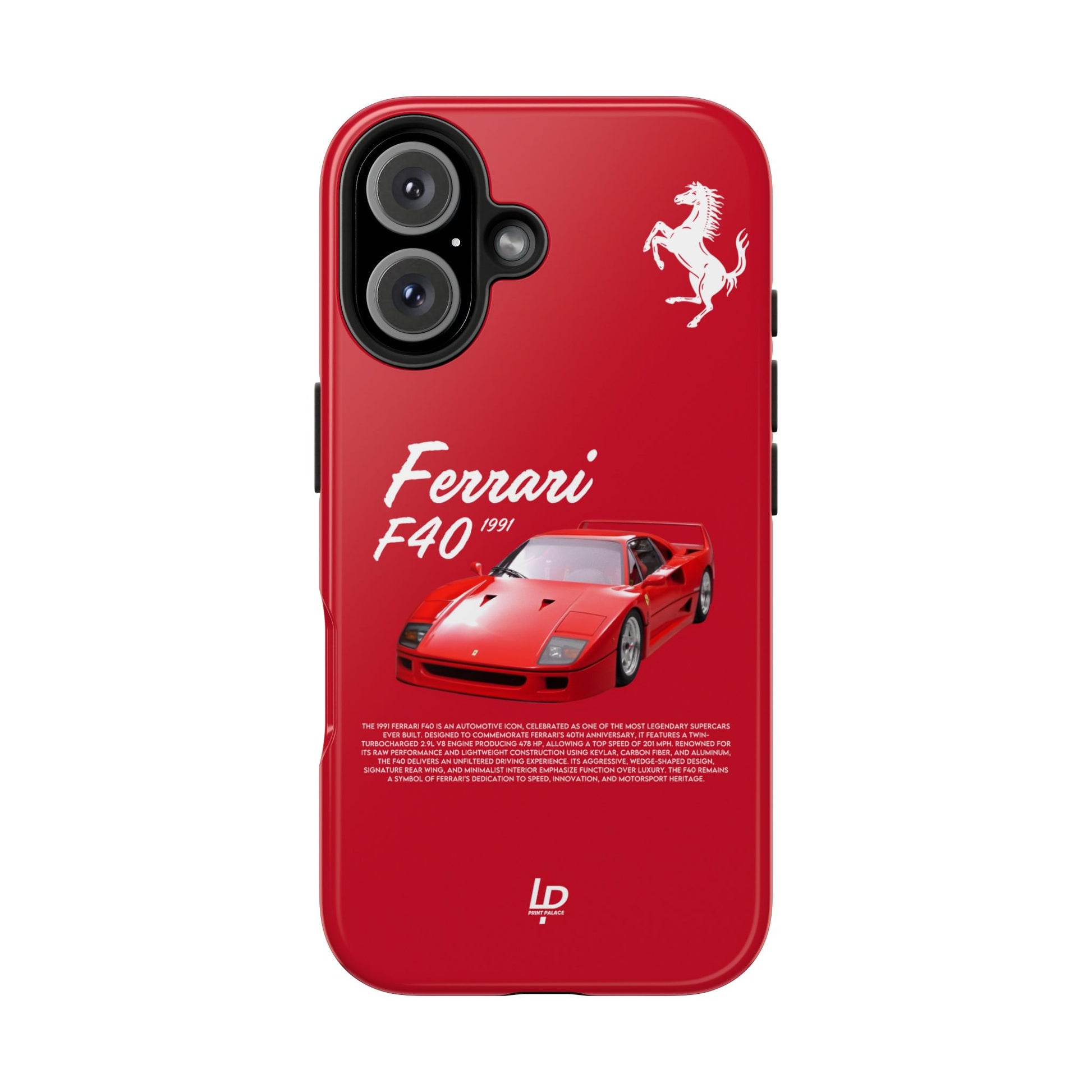 Ferrari F40 “Red" iPhone Case
