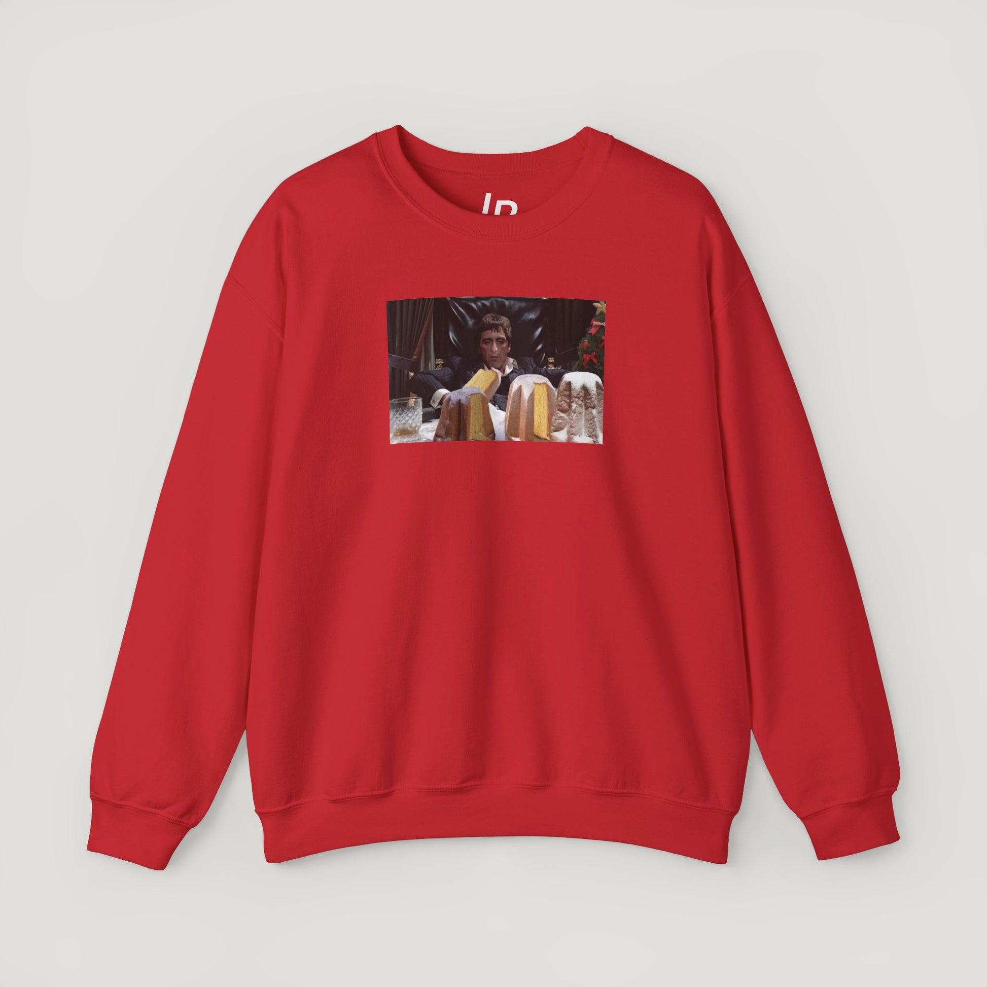 A Tony Montana Italian Christmas Crewneck Sweater