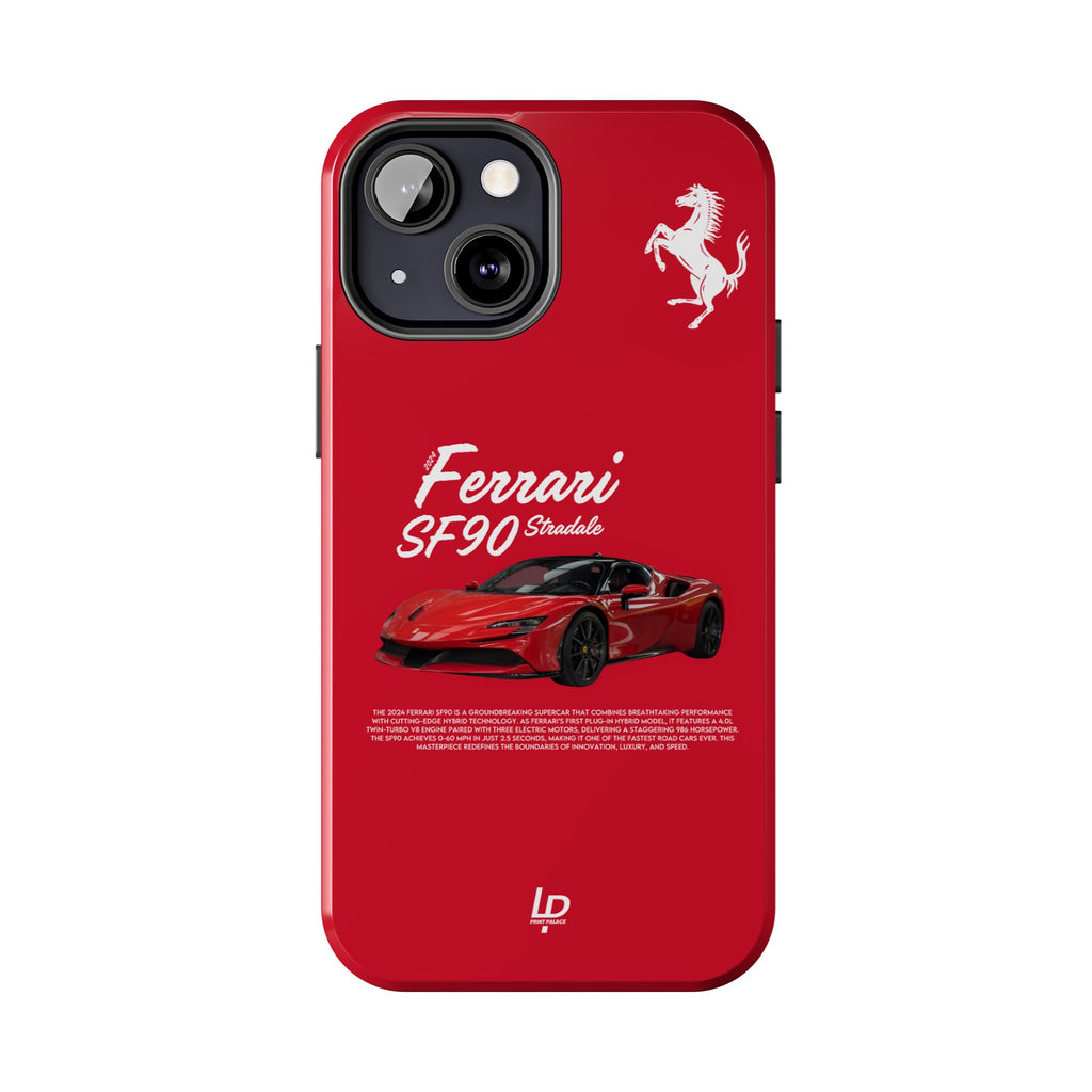 Ferrari SF90 Stradale “Red" iPhone Case
