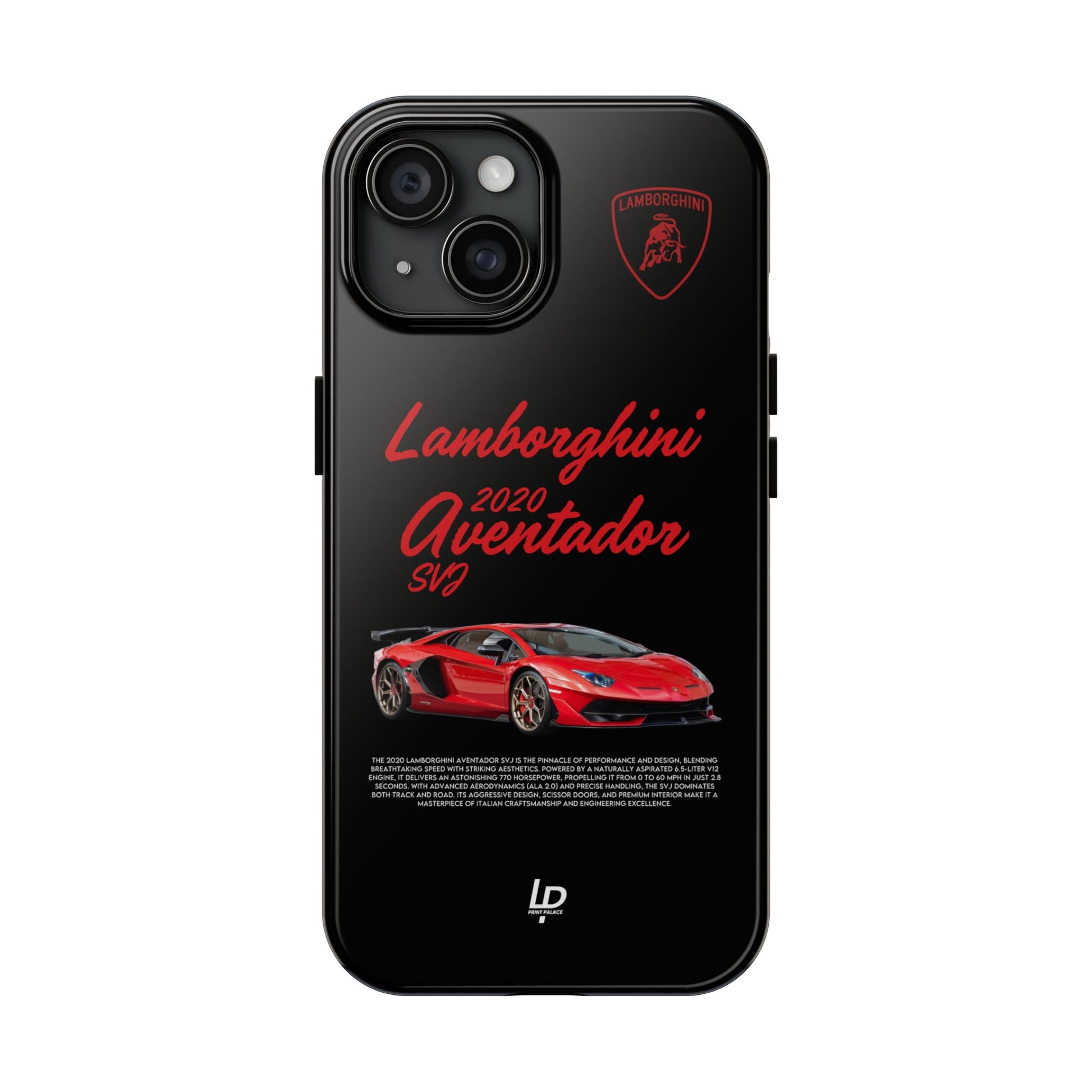 Lamborghini Aventador SVJ "Black" iPhone Case