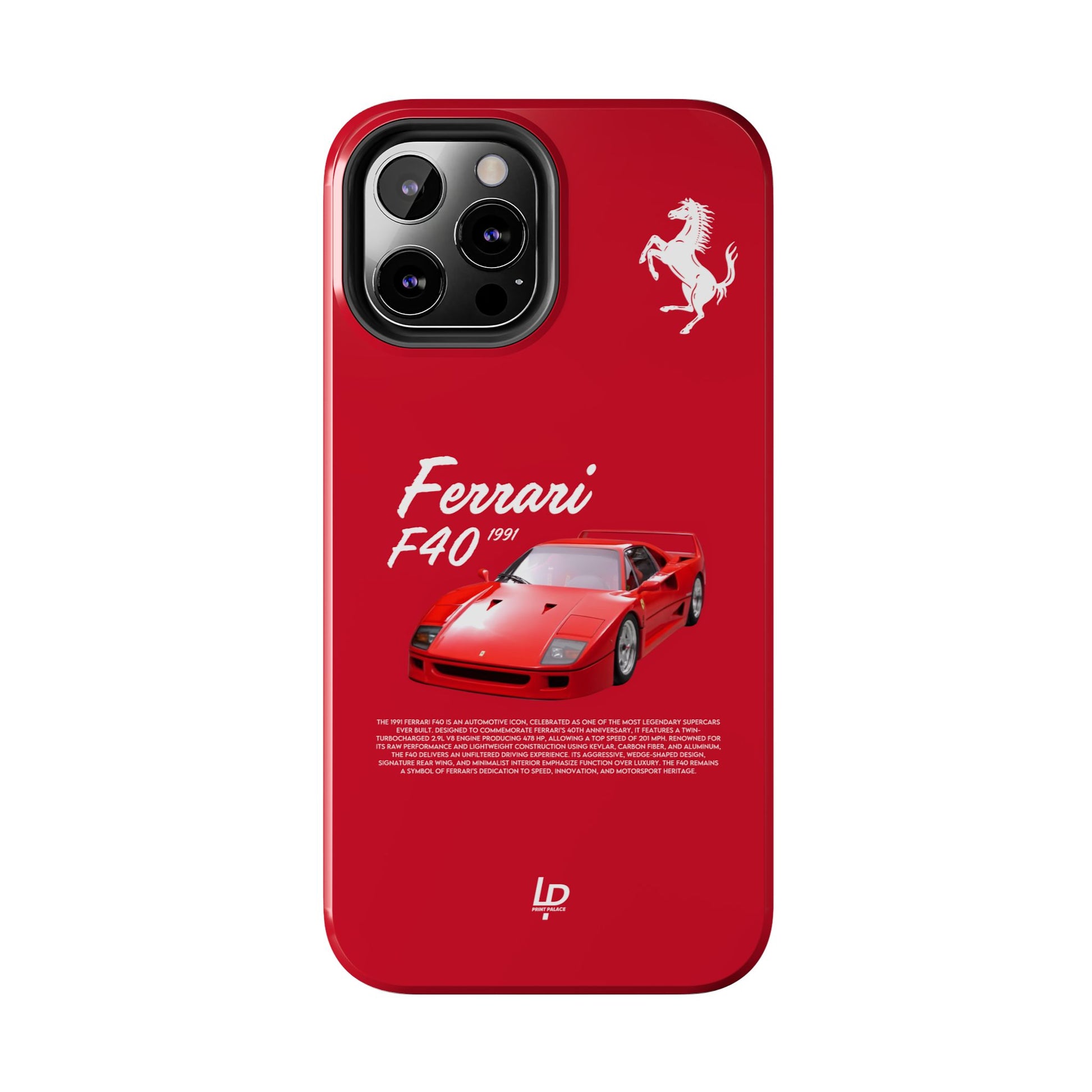 Ferrari F40 “Red" iPhone Case