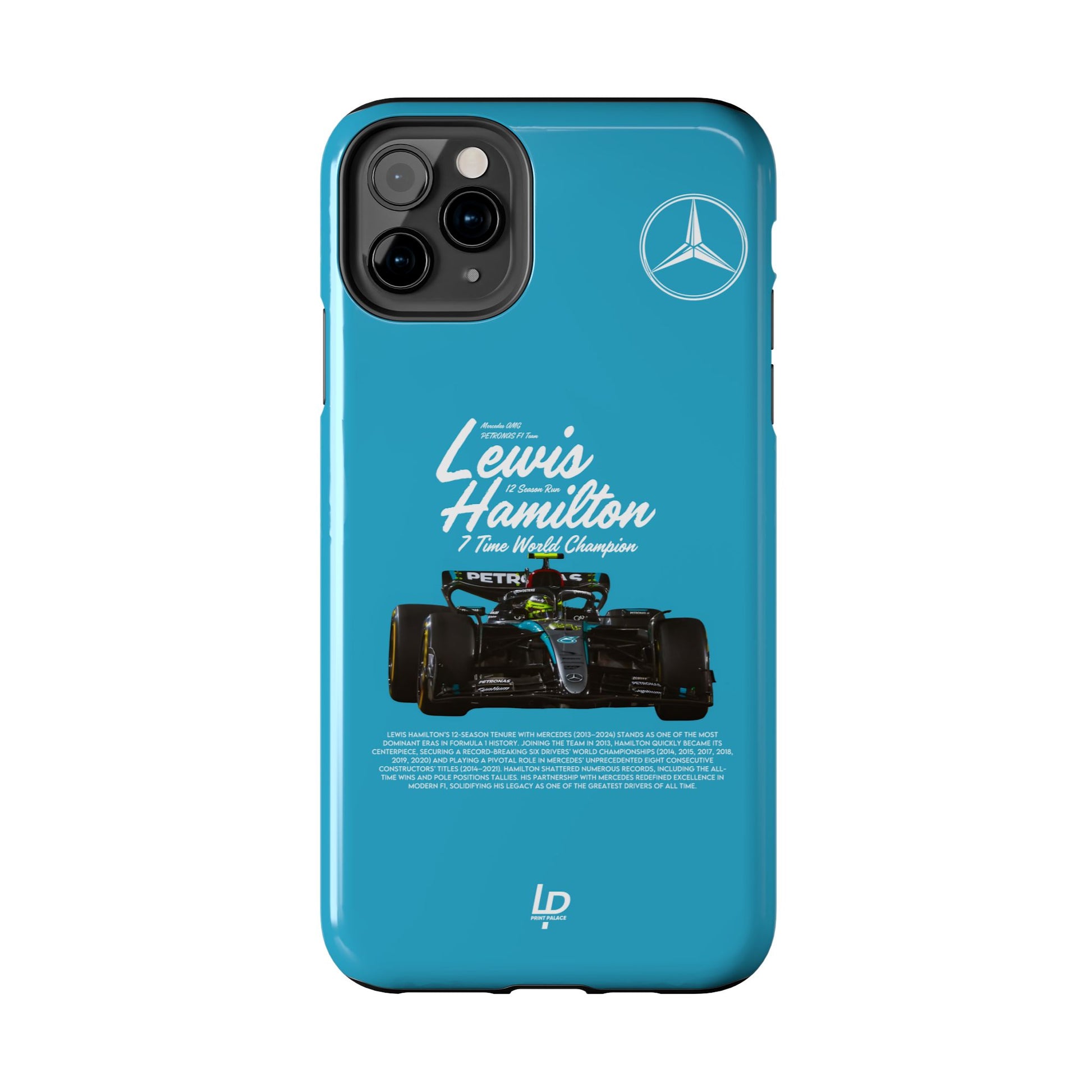 Lewis Hamilton Mercedes F1 “Turquoise" iPhone Case