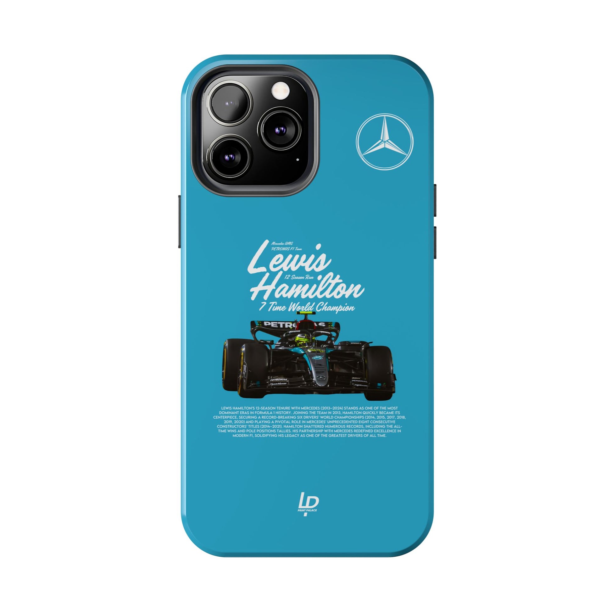 Lewis Hamilton Mercedes F1 “Turquoise" iPhone Case