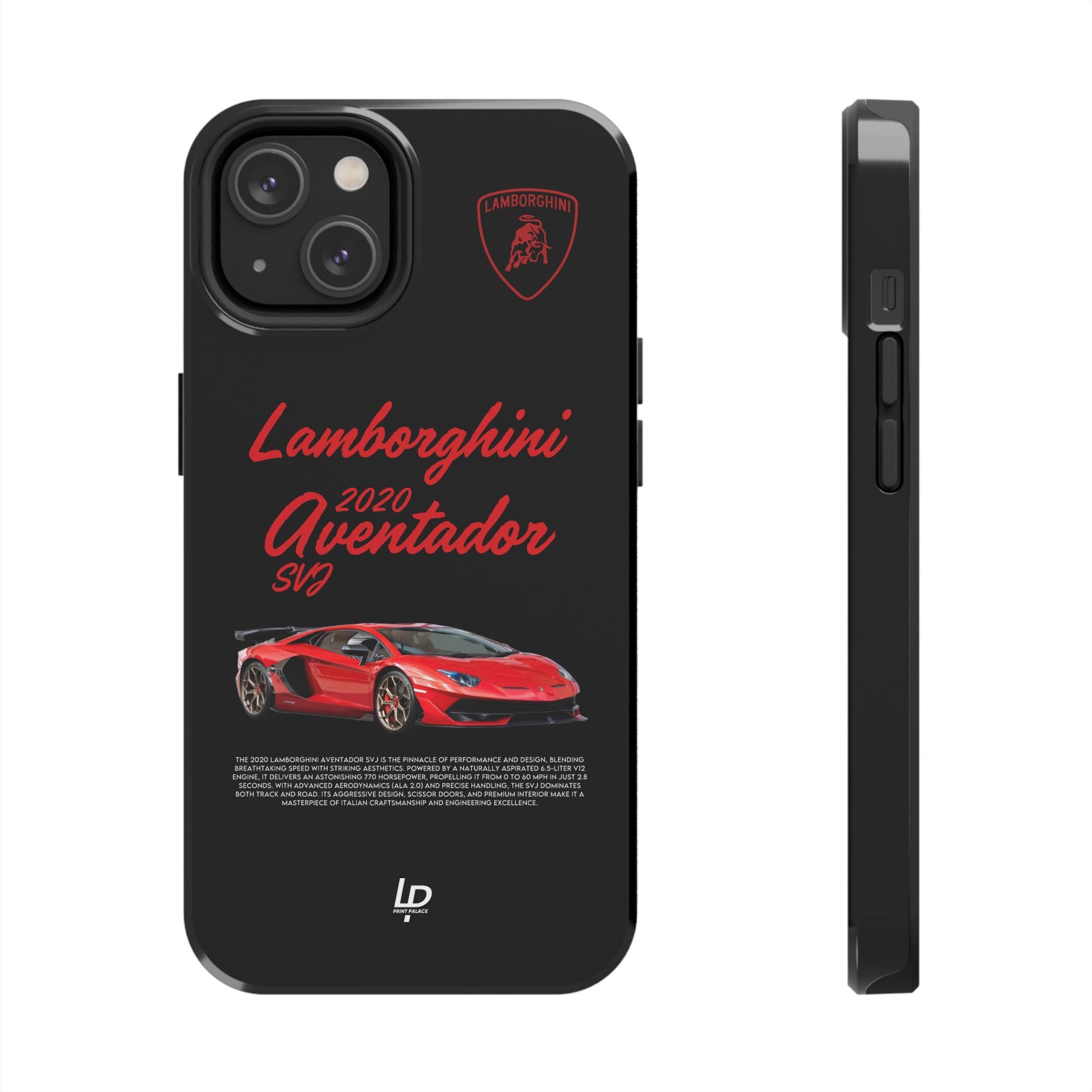 Lamborghini Aventador SVJ "Black" iPhone Case