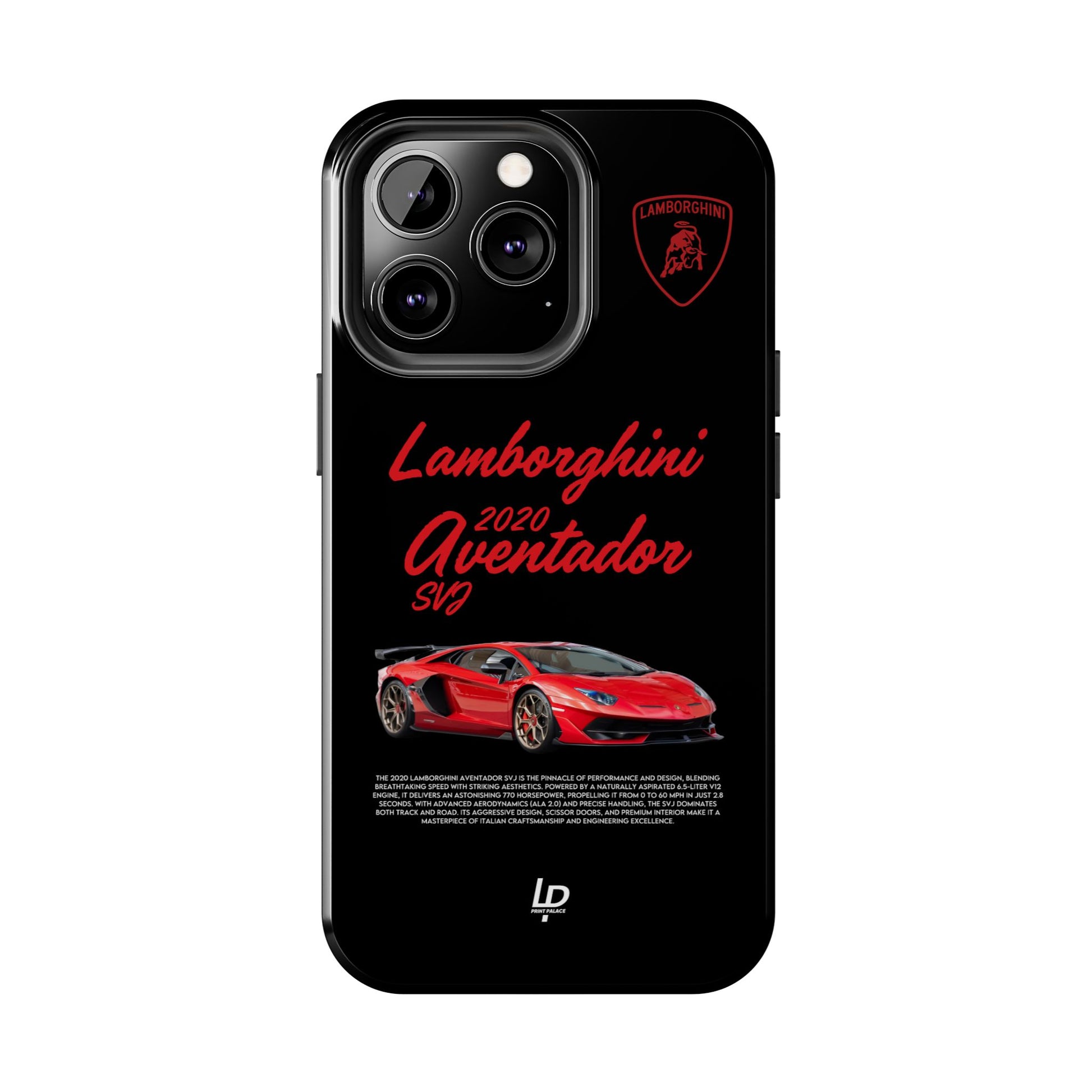 Lamborghini Aventador SVJ "Black" iPhone Case