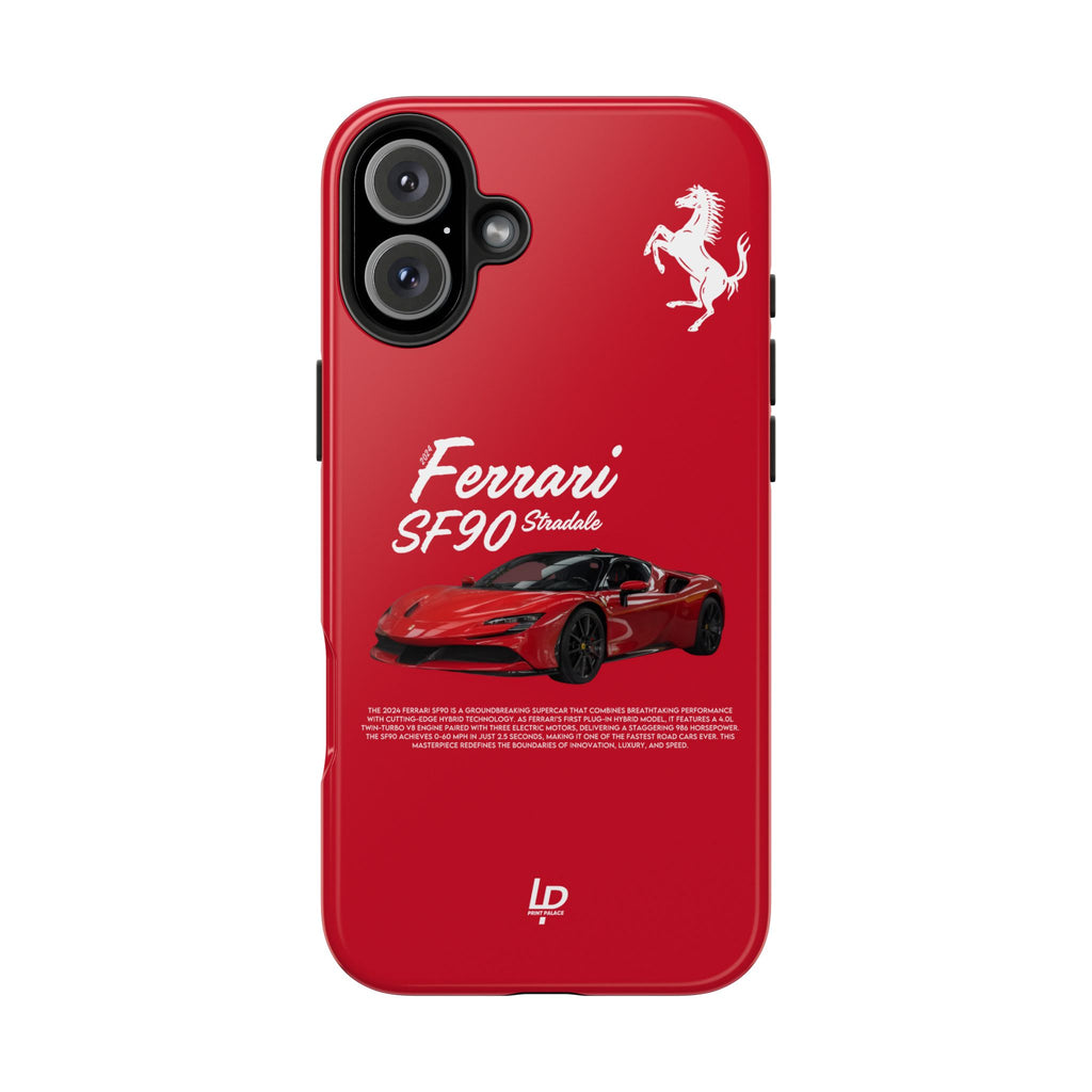 Ferrari SF90 Stradale “Red" iPhone Case