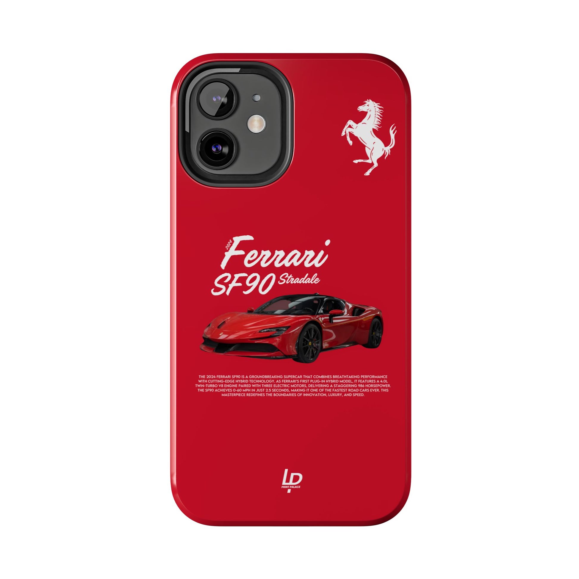 Ferrari SF90 Stradale “Red" iPhone Case