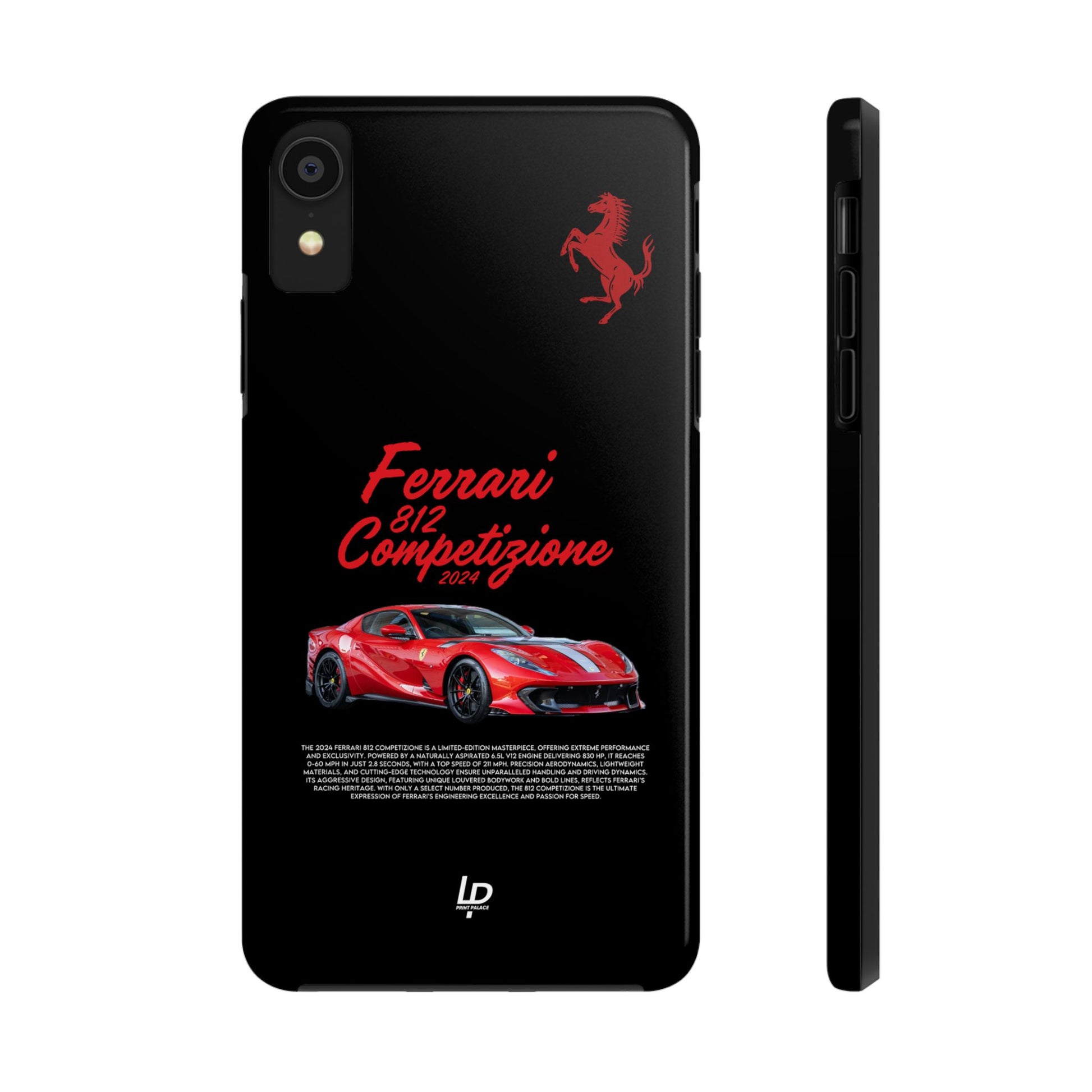 Ferrari 812 Competizione "Black" iPhone Case