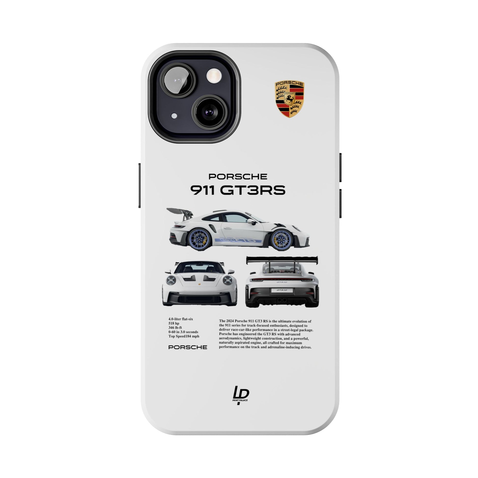 Porsche 911 GT3 RS "White" iPhone Case