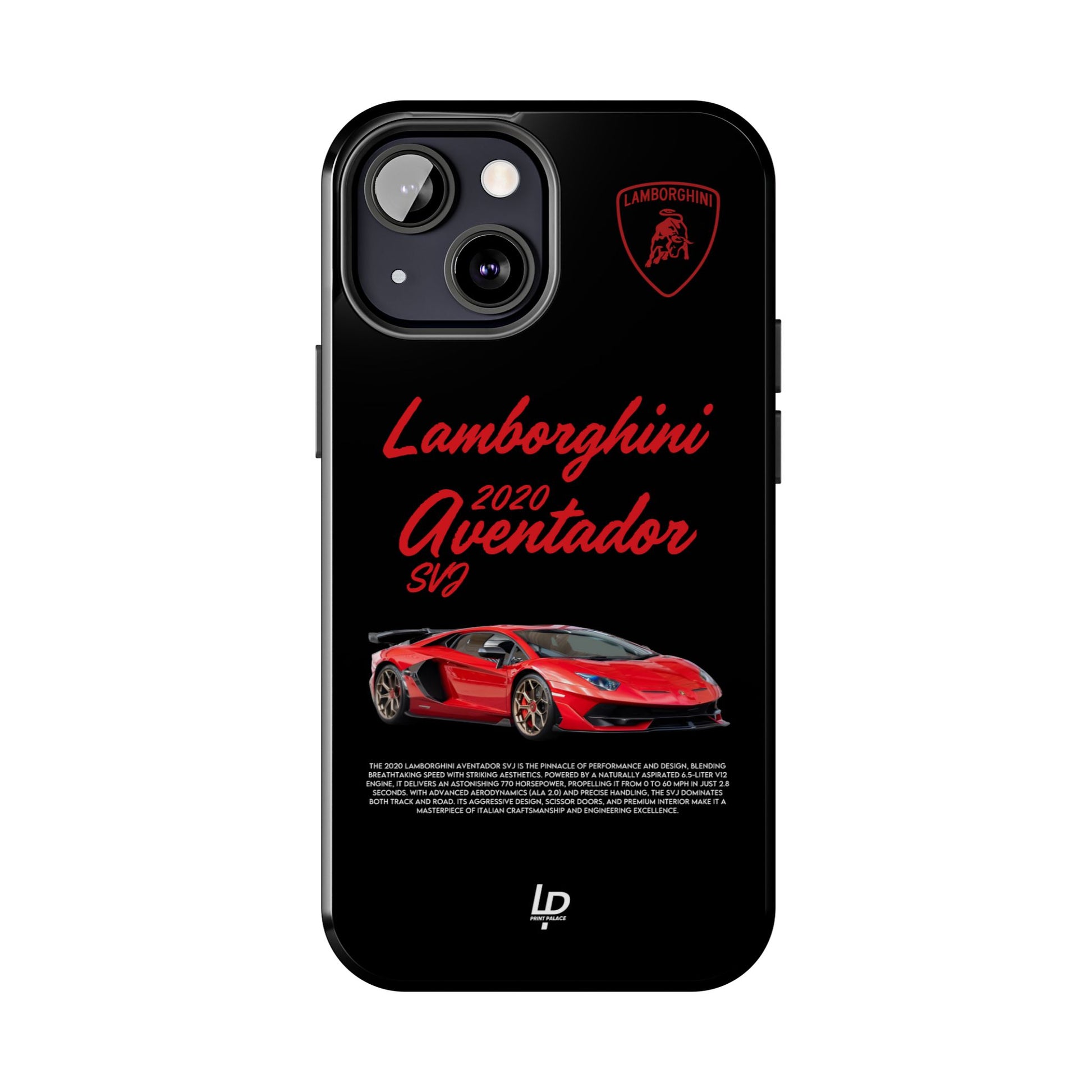 Lamborghini Aventador SVJ "Black" iPhone Case