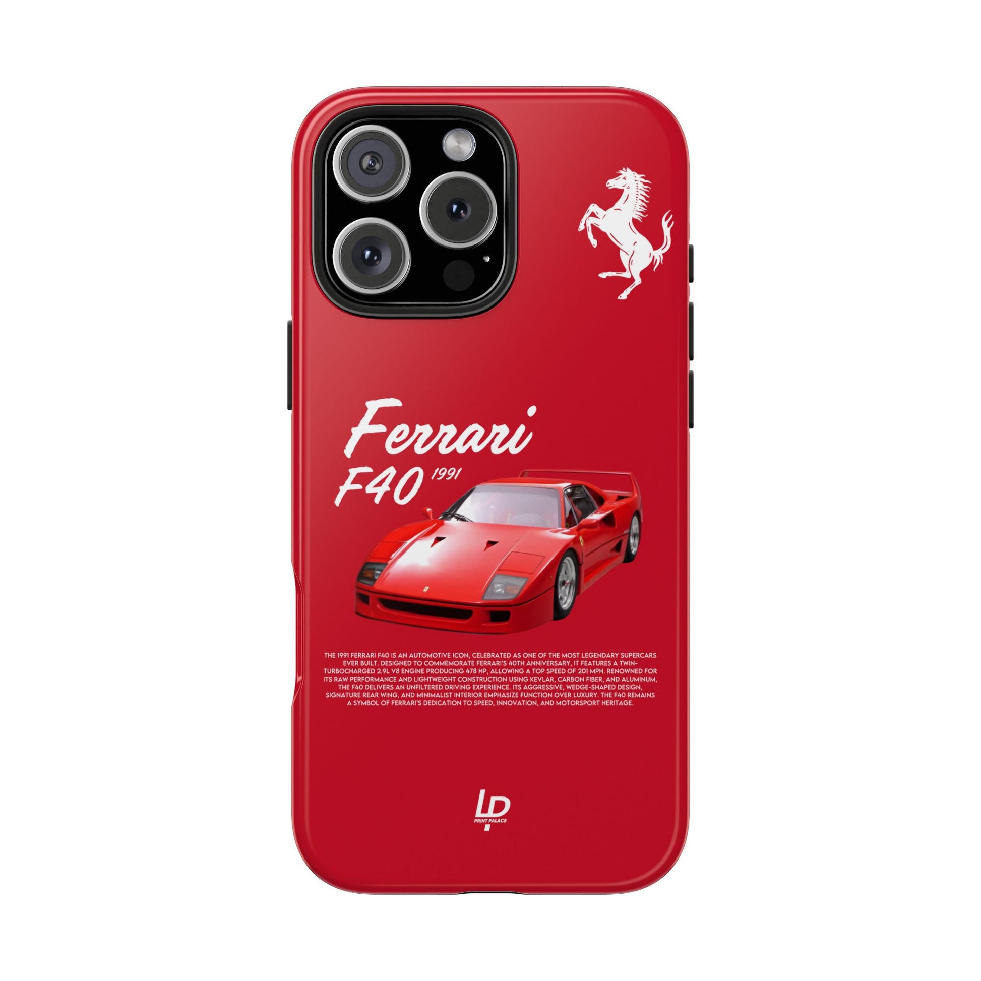 Ferrari F40 “Red" iPhone Case
