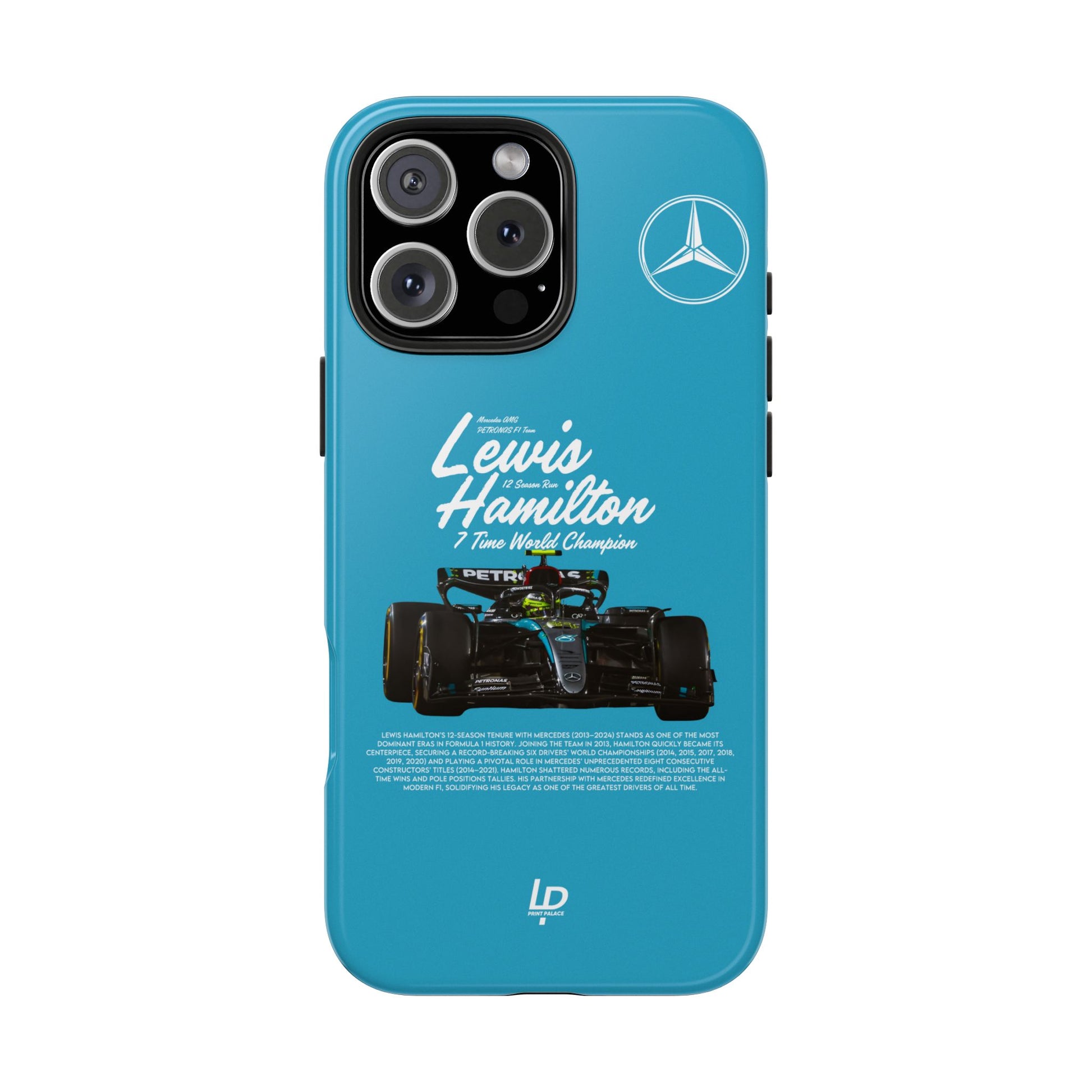 Lewis Hamilton Mercedes F1 “Turquoise" iPhone Case