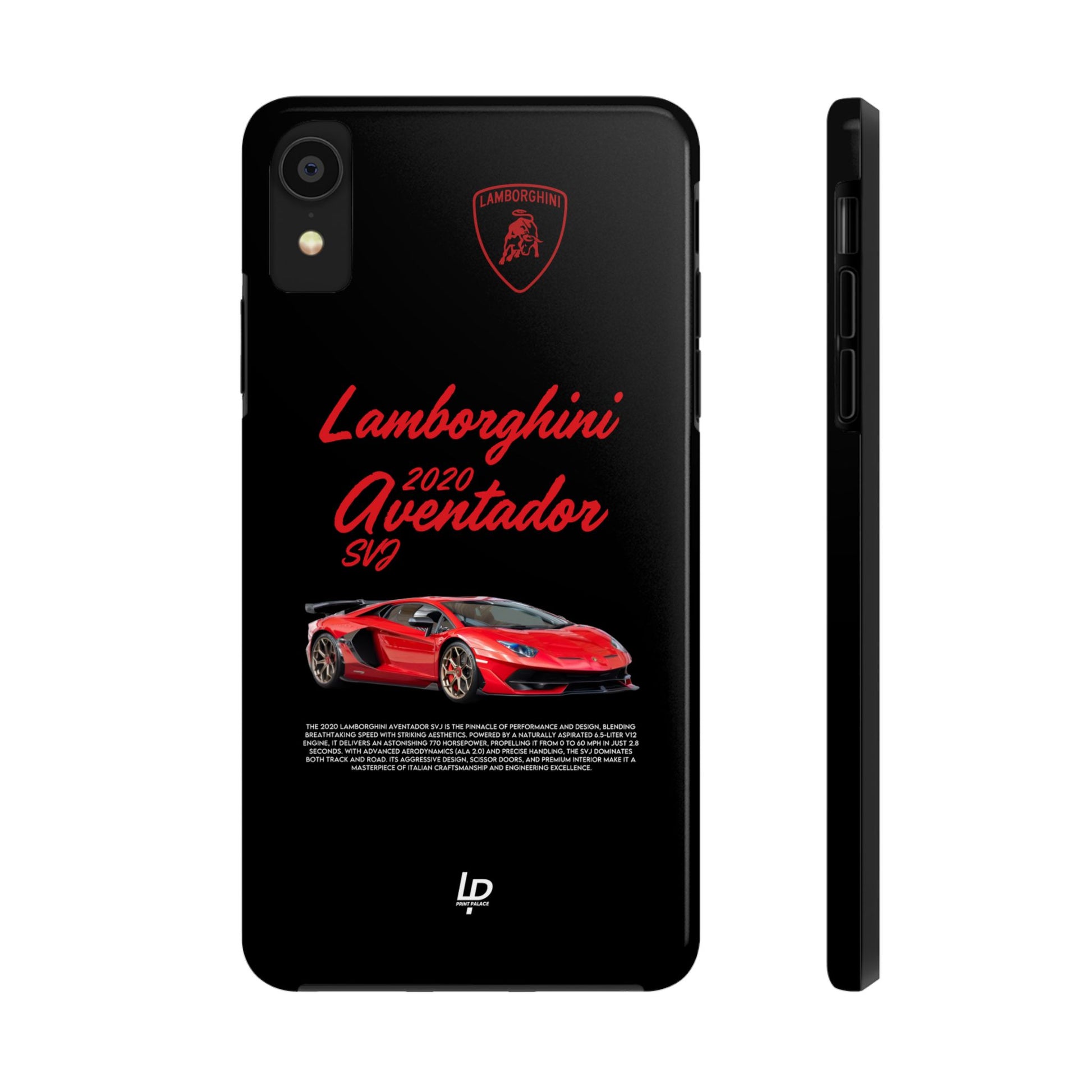 Lamborghini Aventador SVJ "Black" iPhone Case