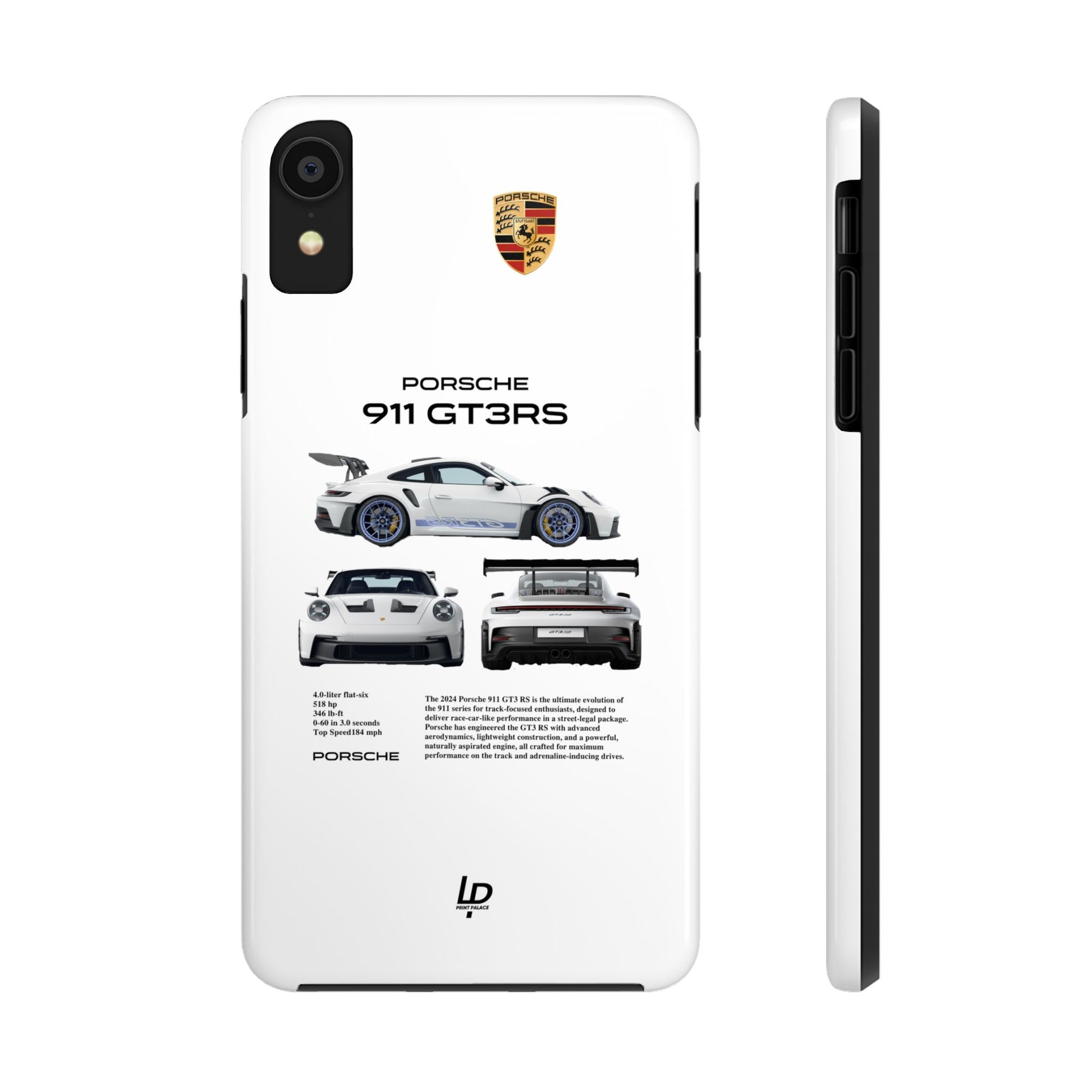 Porsche 911 GT3 RS "White" iPhone Case