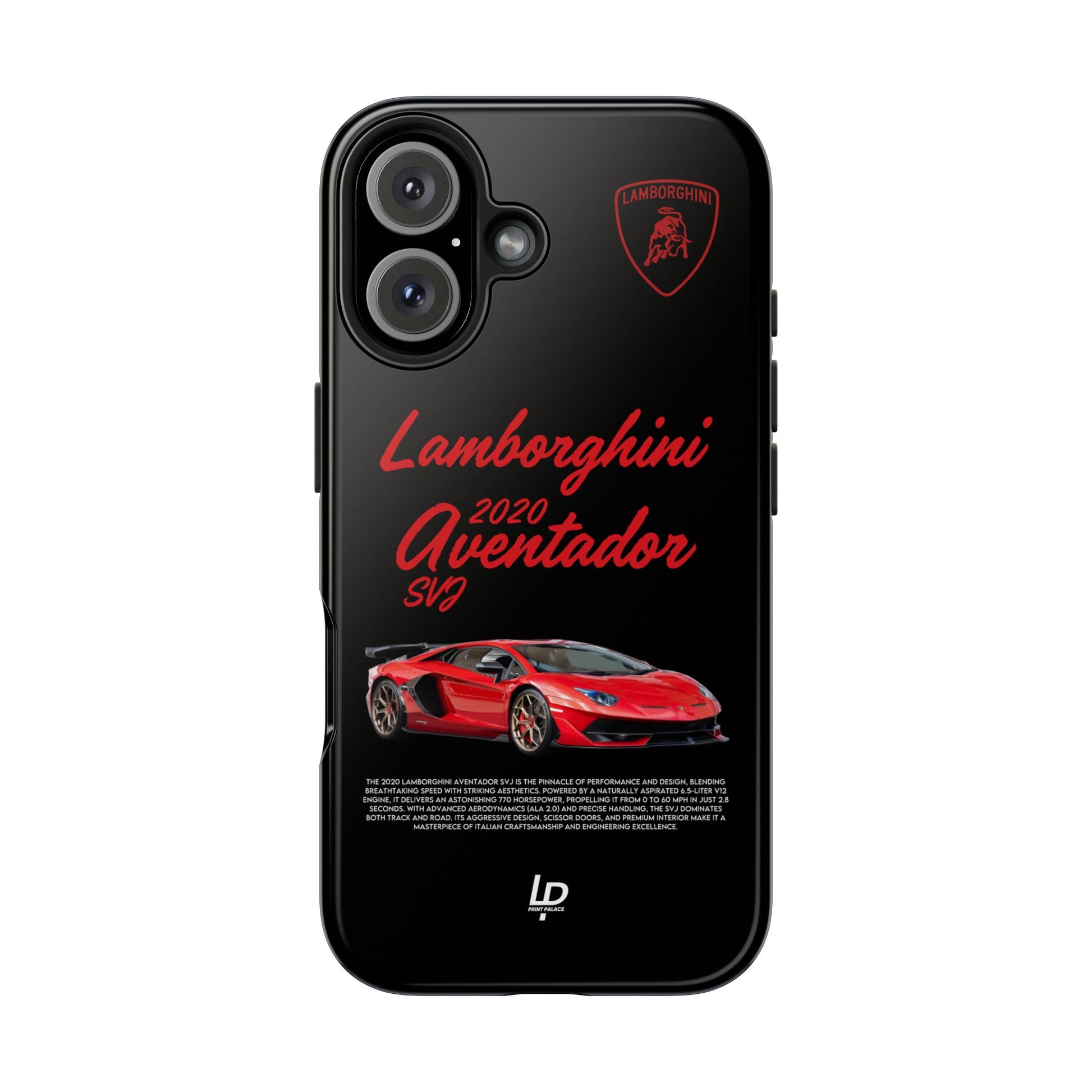 Lamborghini Aventador SVJ "Black" iPhone Case