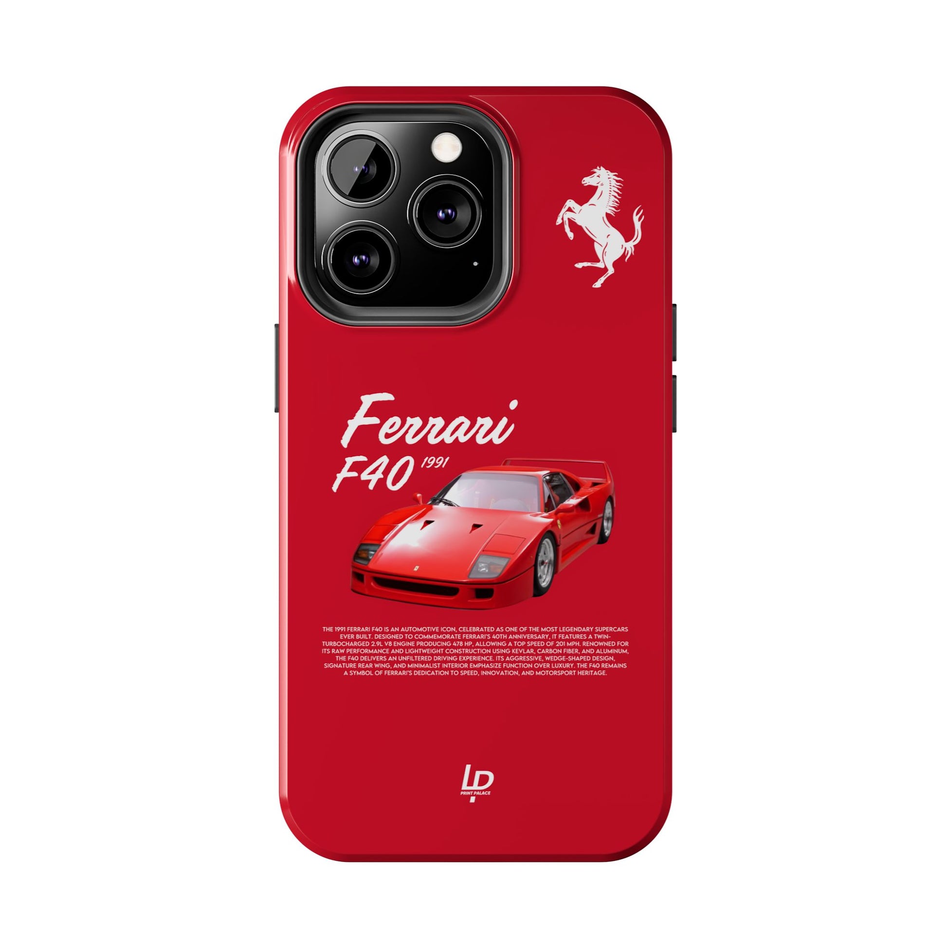 Ferrari F40 “Red" iPhone Case