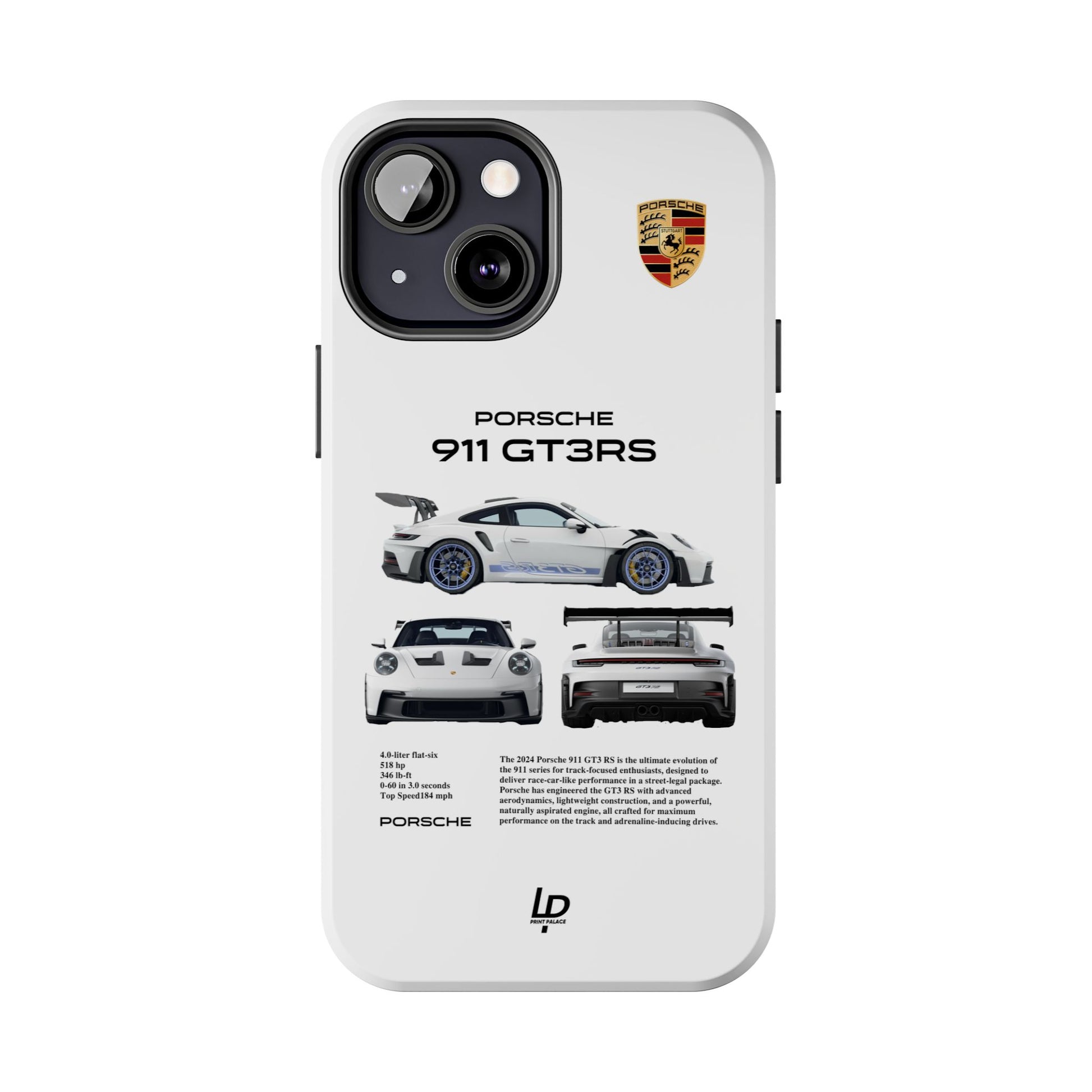 Porsche 911 GT3 RS "White" iPhone Case