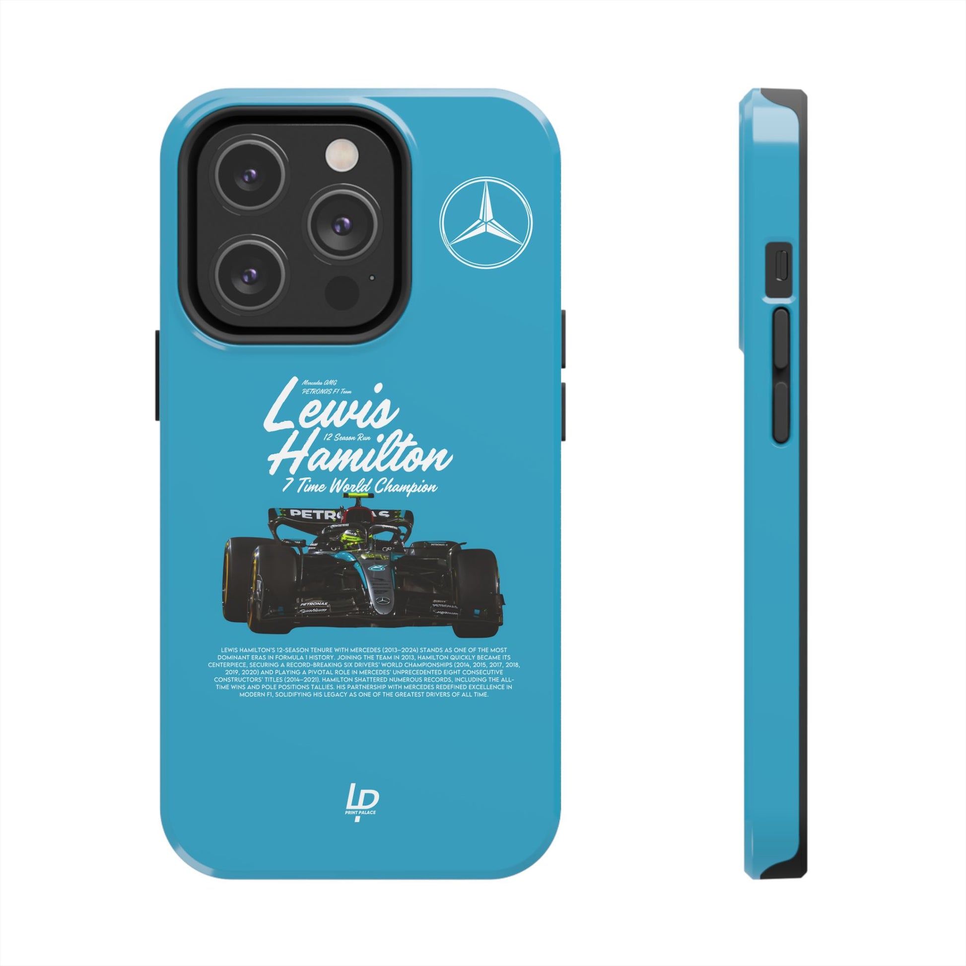 Lewis Hamilton Mercedes F1 “Turquoise" iPhone Case