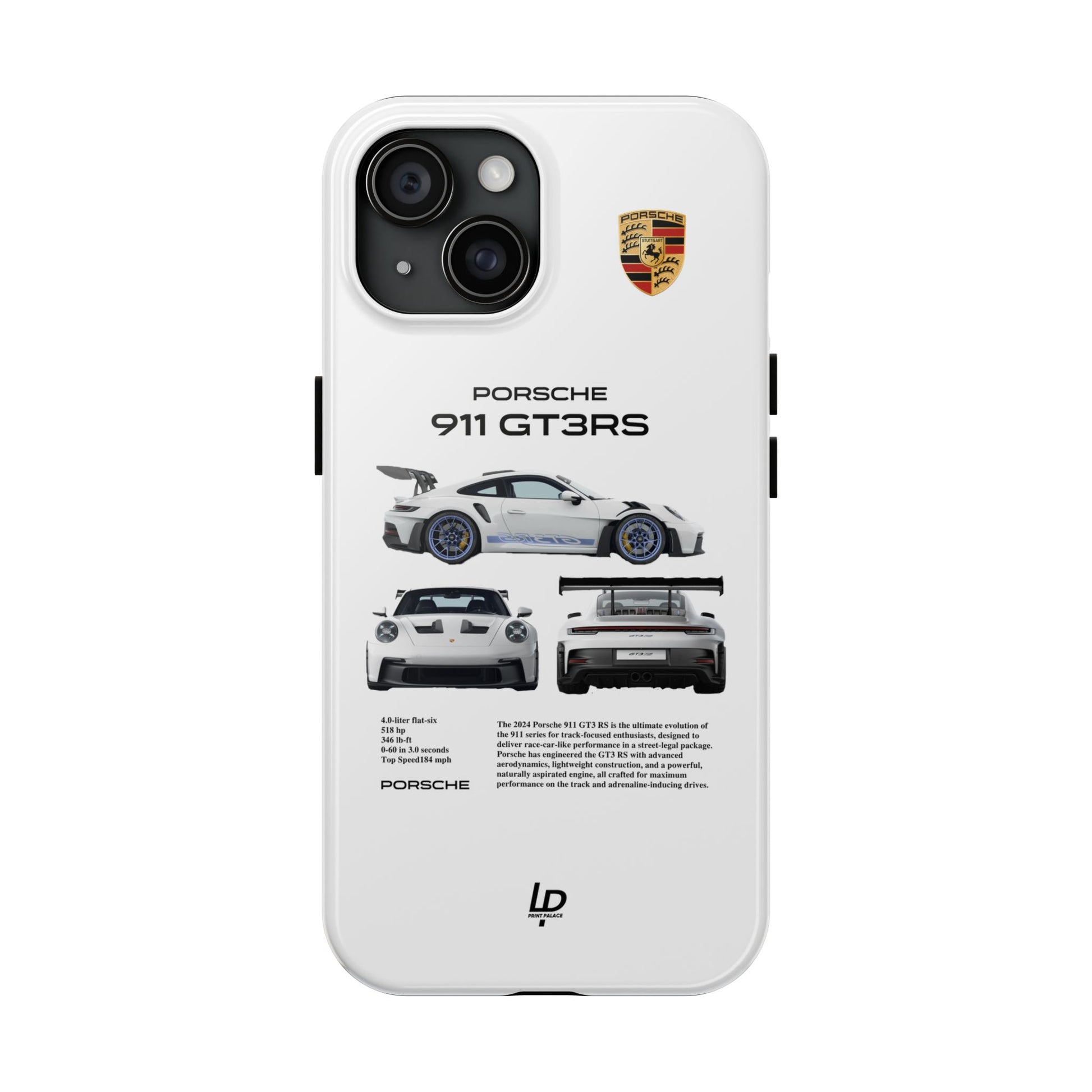 Porsche 911 GT3 RS "White" iPhone Case