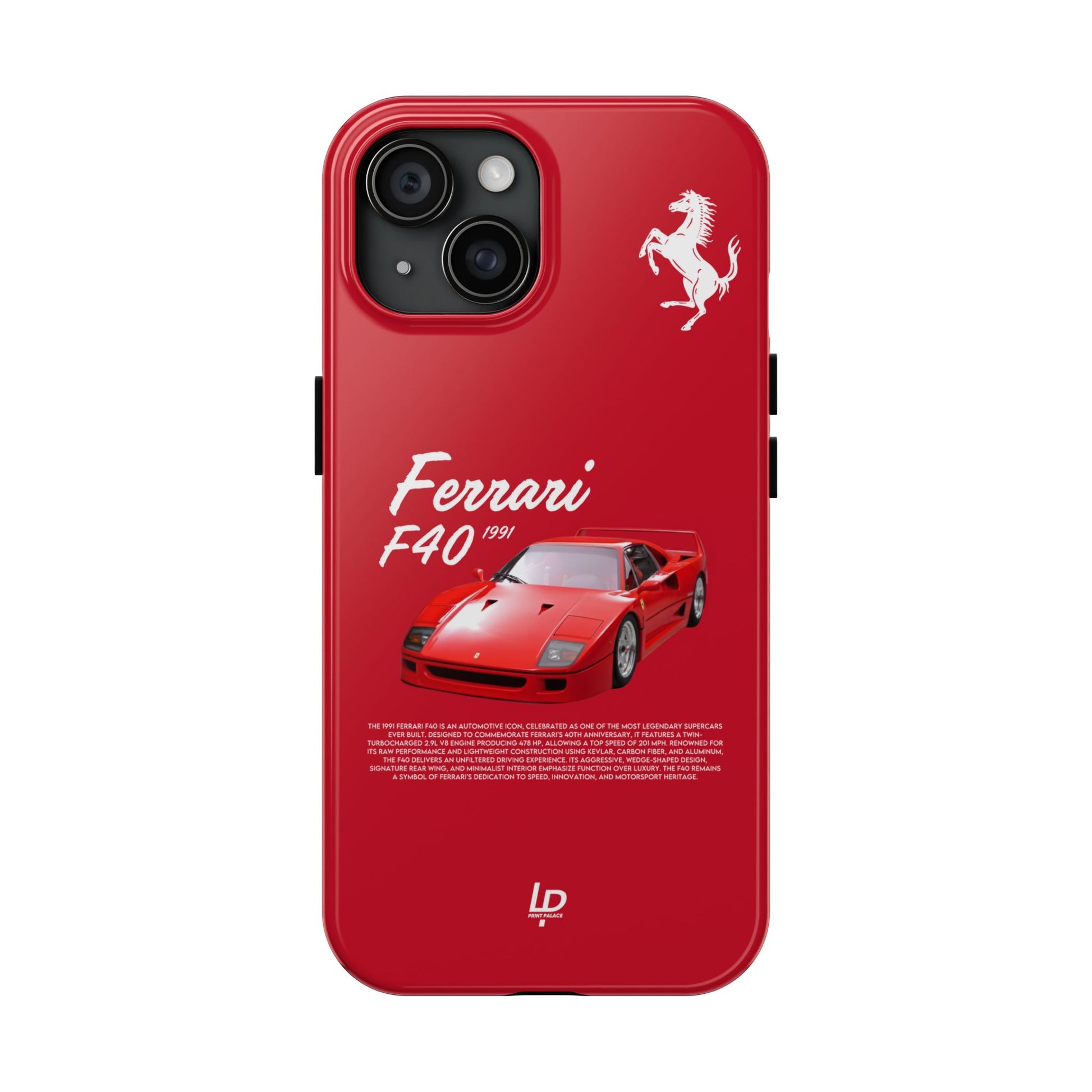 Ferrari F40 “Red" iPhone Case