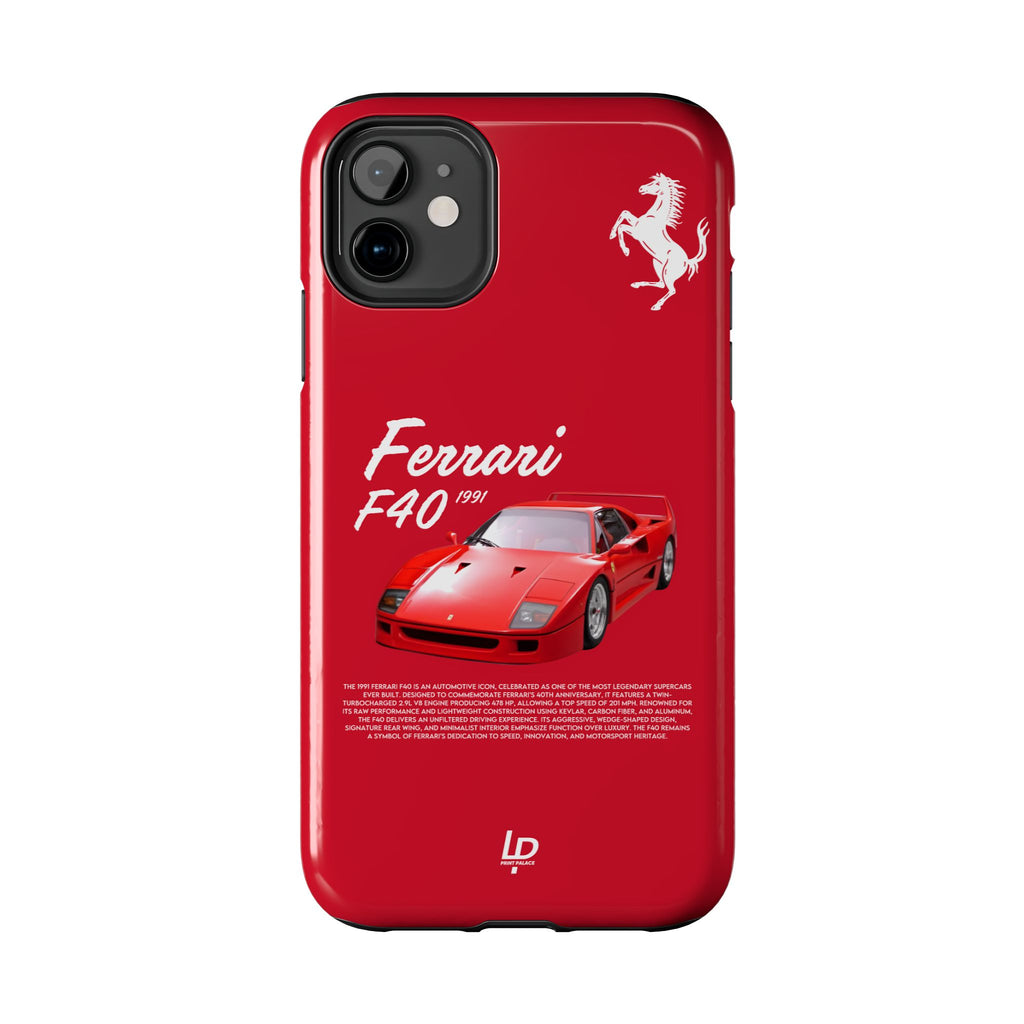 Ferrari F40 “Red" iPhone Case