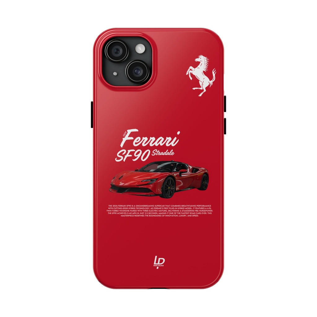 Ferrari SF90 Stradale “Red" iPhone Case