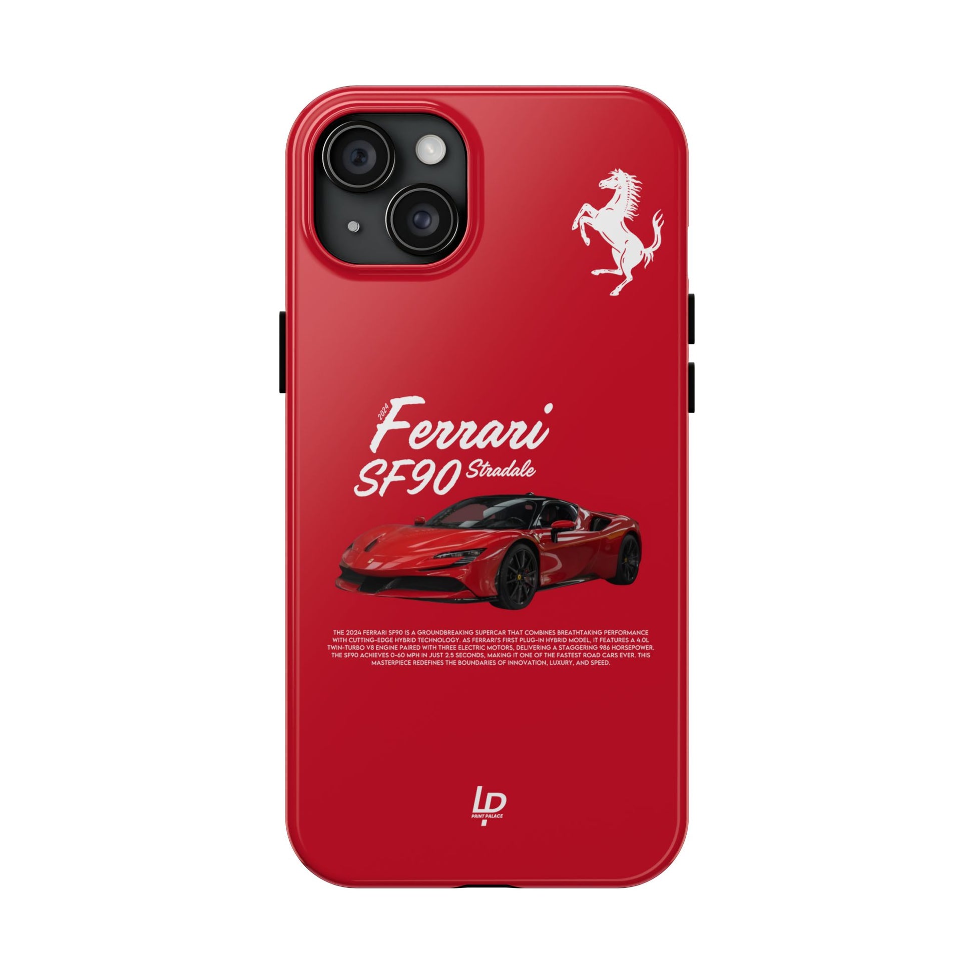 Ferrari SF90 Stradale “Red" iPhone Case