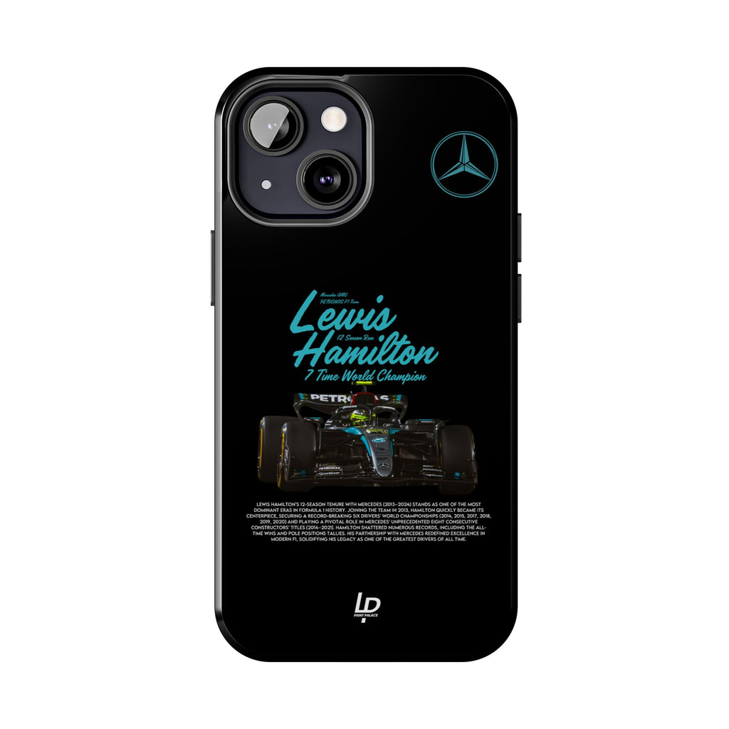 Lewis Hamilton Mercedes F1 "Black" iPhone Case