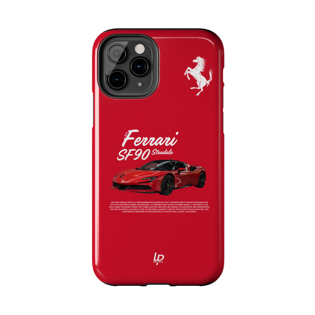 Ferrari SF90 Stradale “Red" iPhone Case