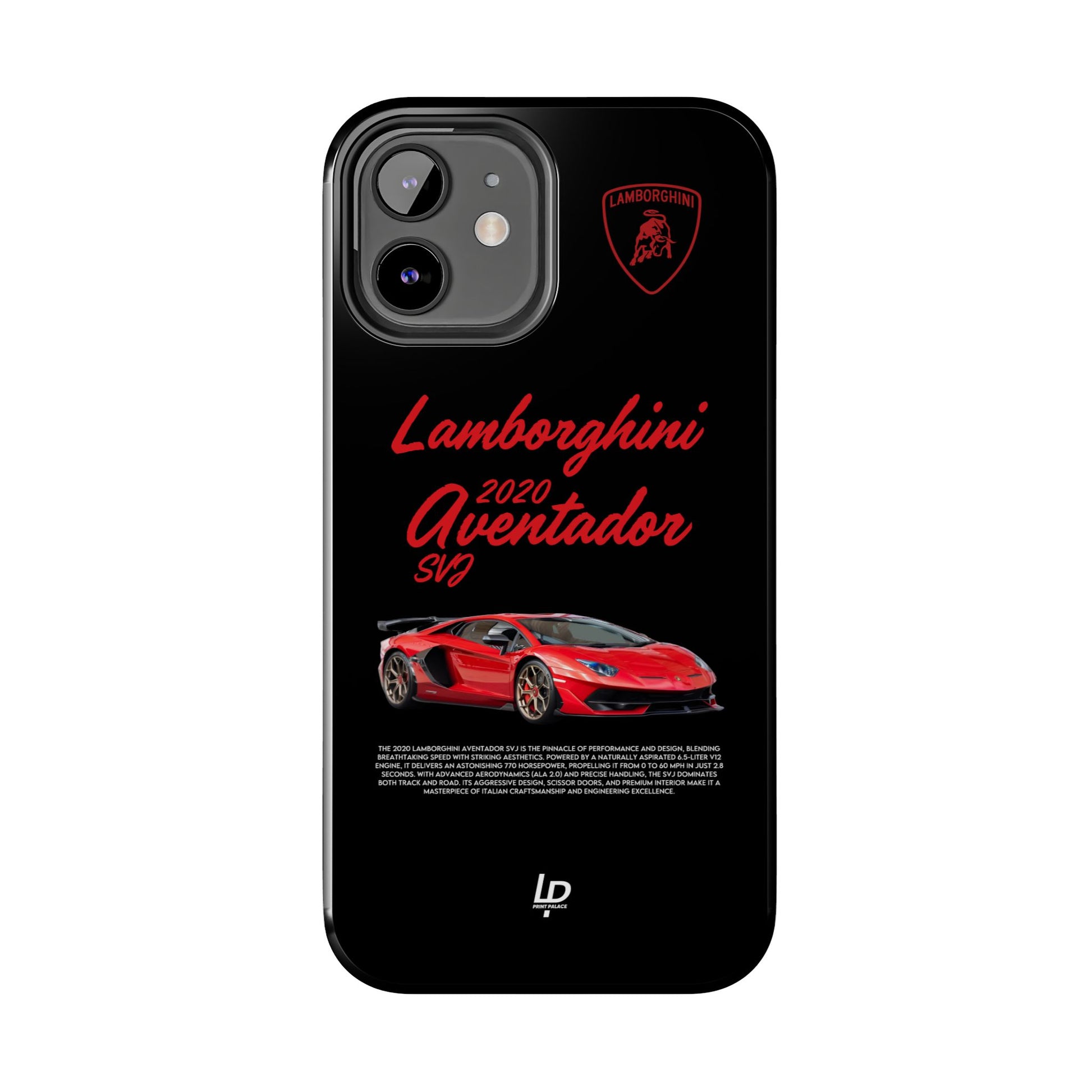 Lamborghini Aventador SVJ "Black" iPhone Case