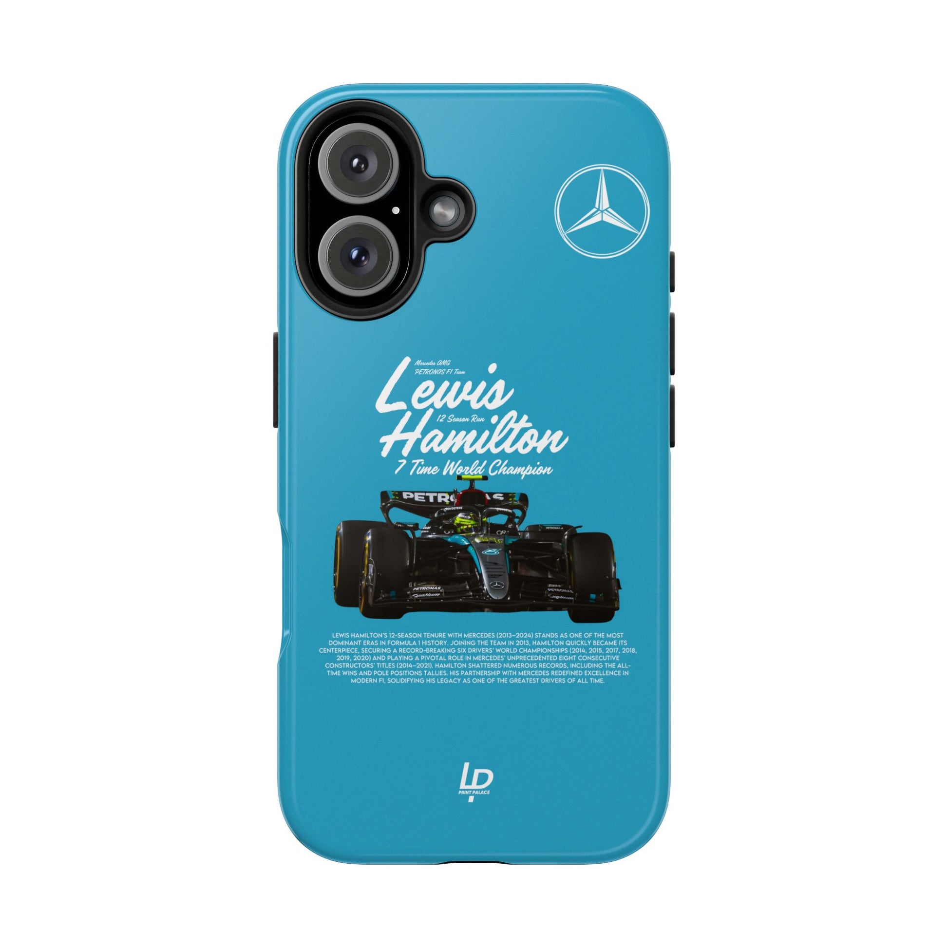 Lewis Hamilton Mercedes F1 “Turquoise" iPhone Case