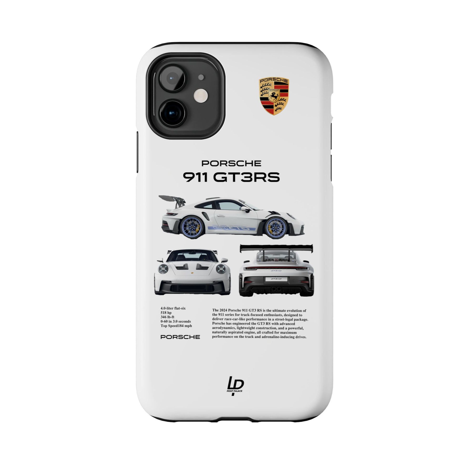 Porsche 911 GT3 RS "White" iPhone Case