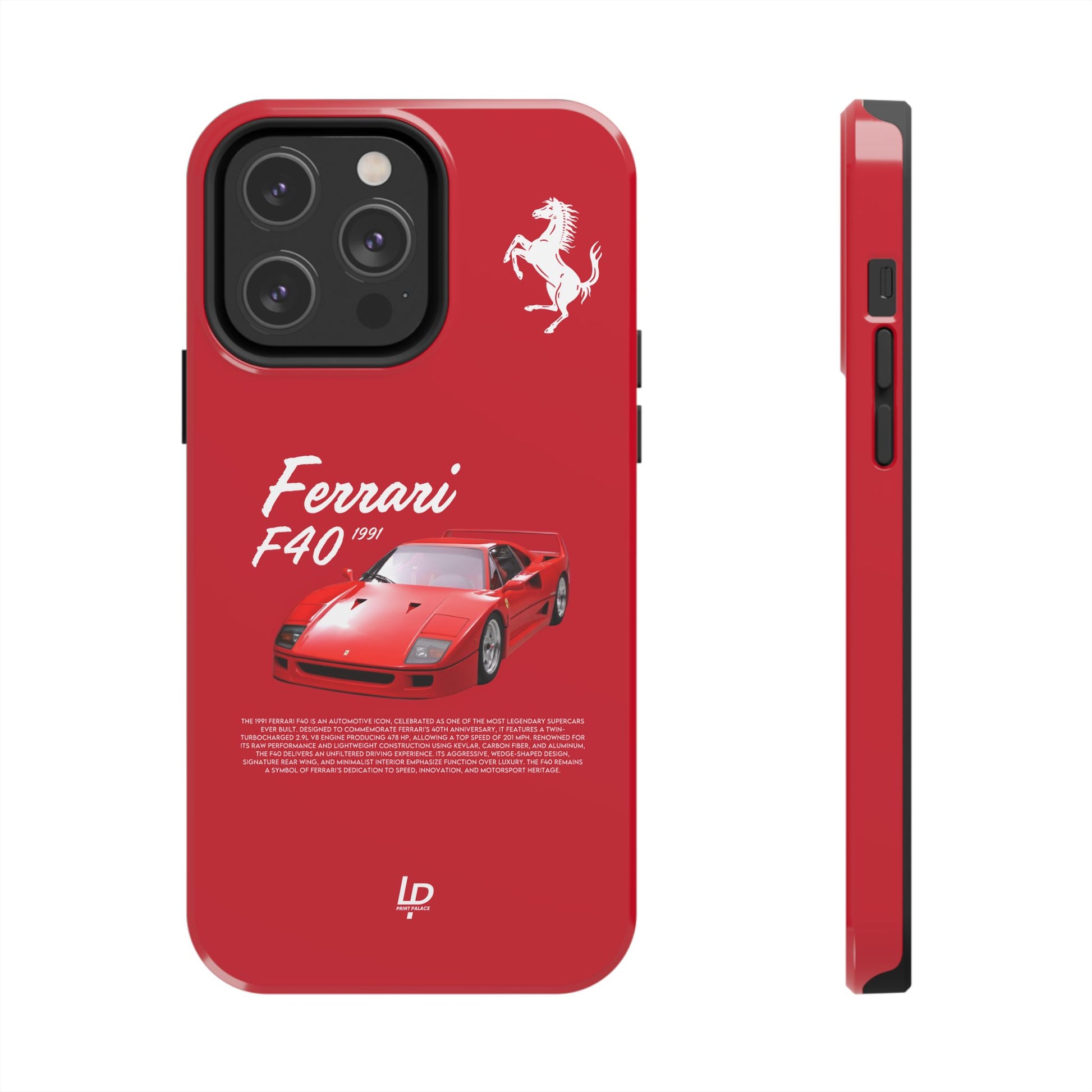 Ferrari F40 “Red" iPhone Case