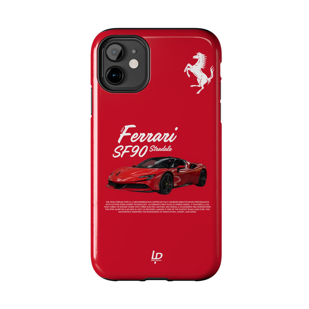 Ferrari SF90 Stradale “Red" iPhone Case