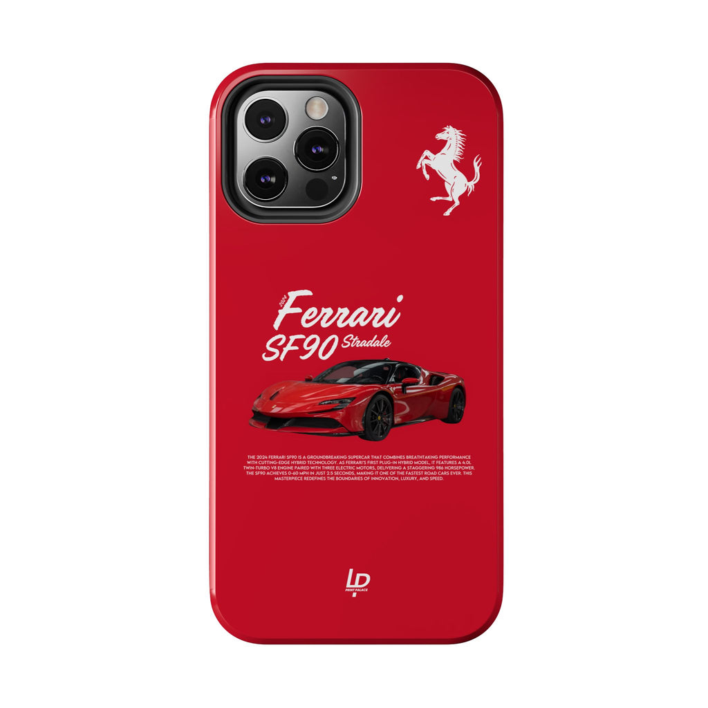 Ferrari SF90 Stradale “Red" iPhone Case