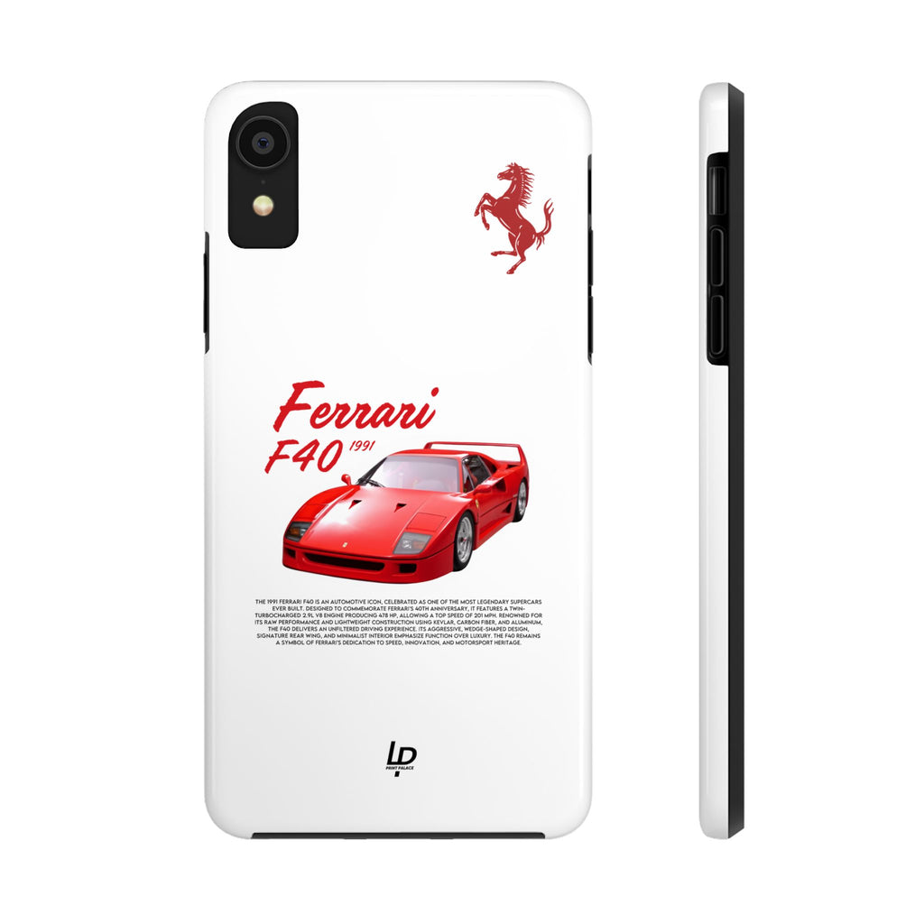 Ferrari F40 "White" iPhone Case