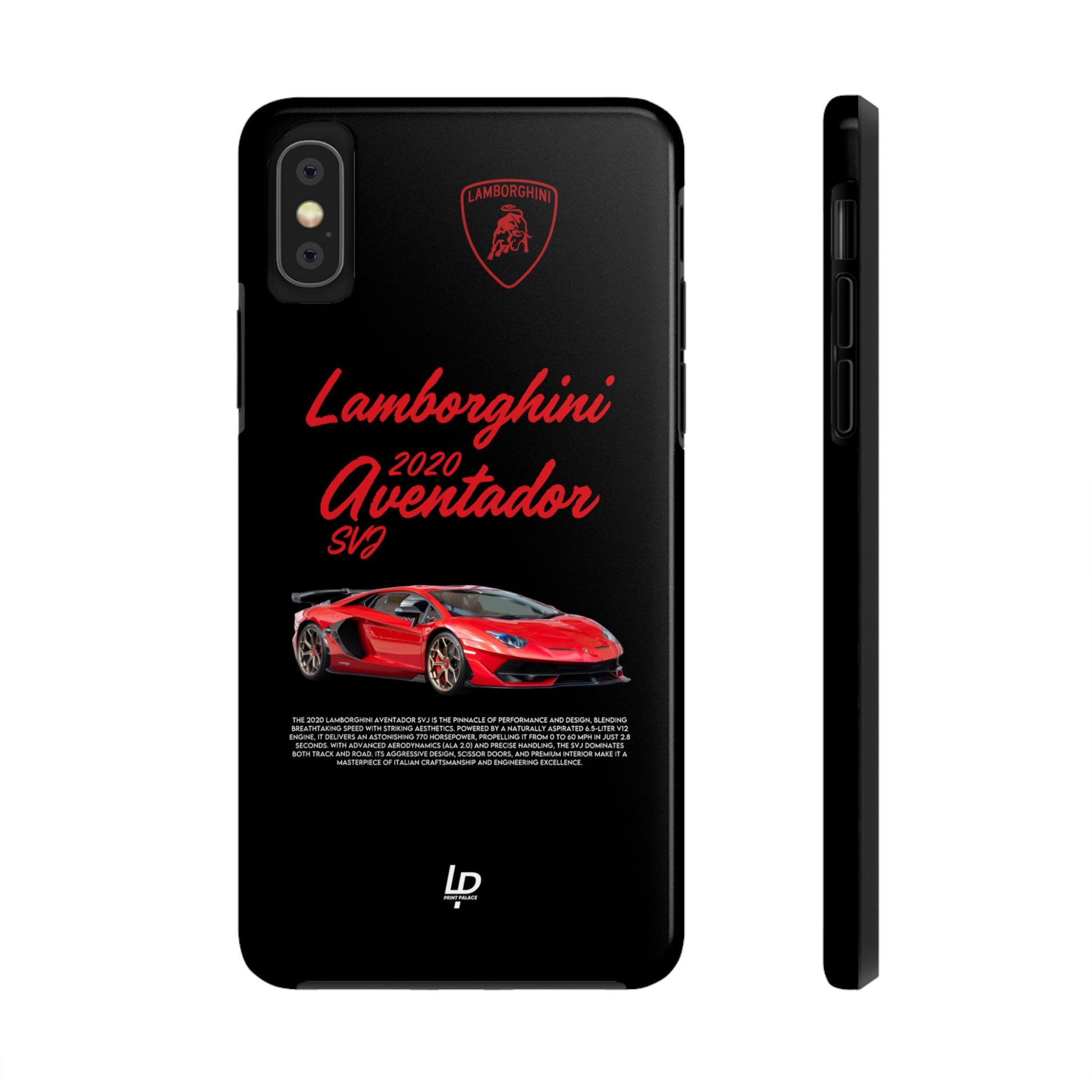 Lamborghini Aventador SVJ "Black" iPhone Case