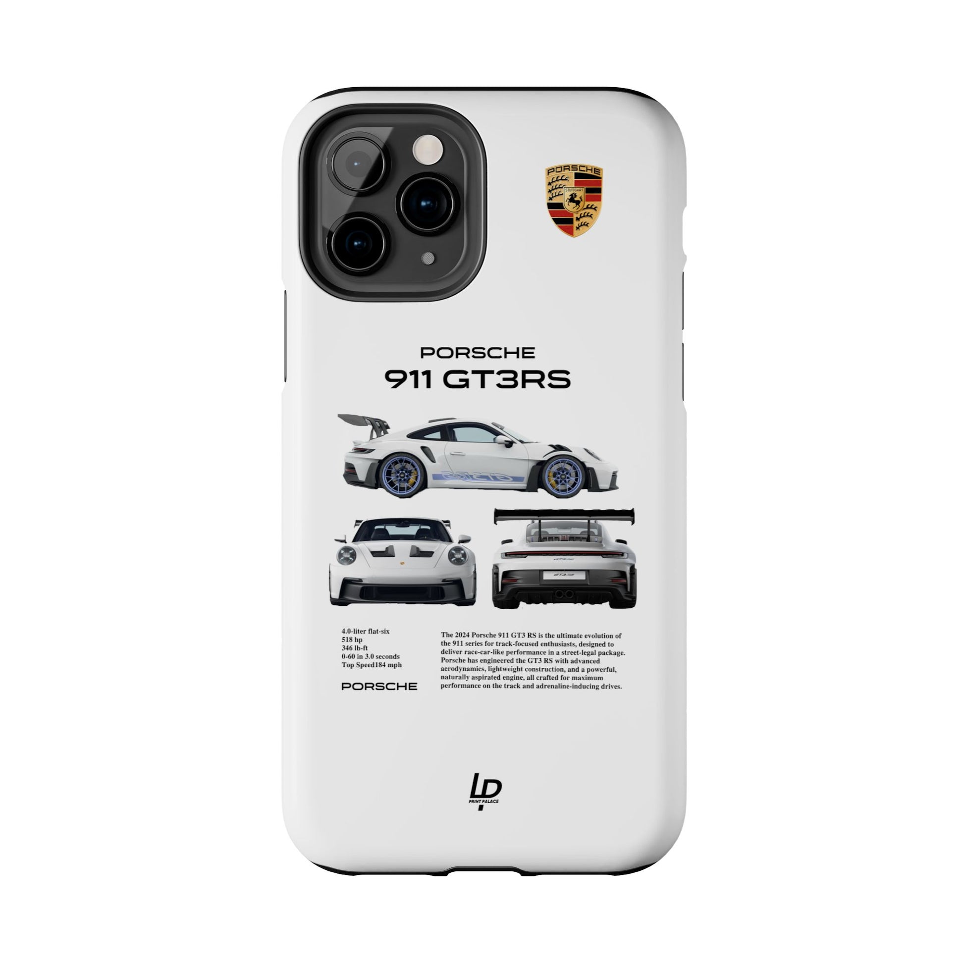 Porsche 911 GT3 RS "White" iPhone Case