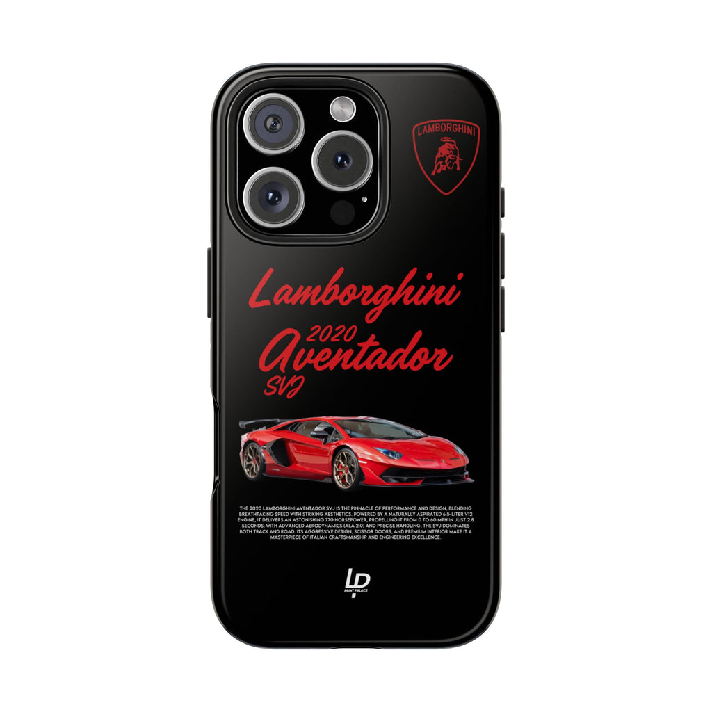 Lamborghini Aventador SVJ "Black" iPhone Case