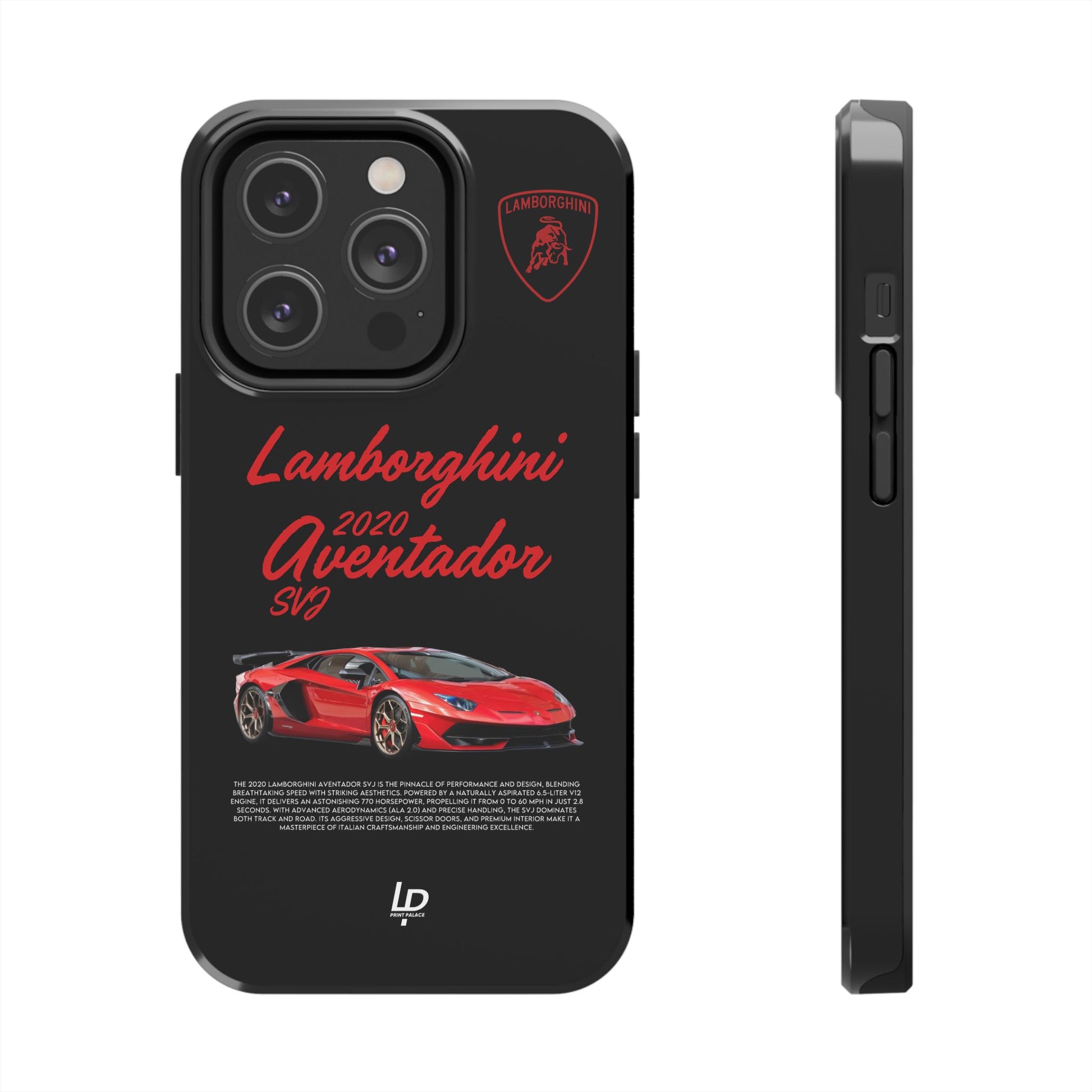 Lamborghini Aventador SVJ "Black" iPhone Case