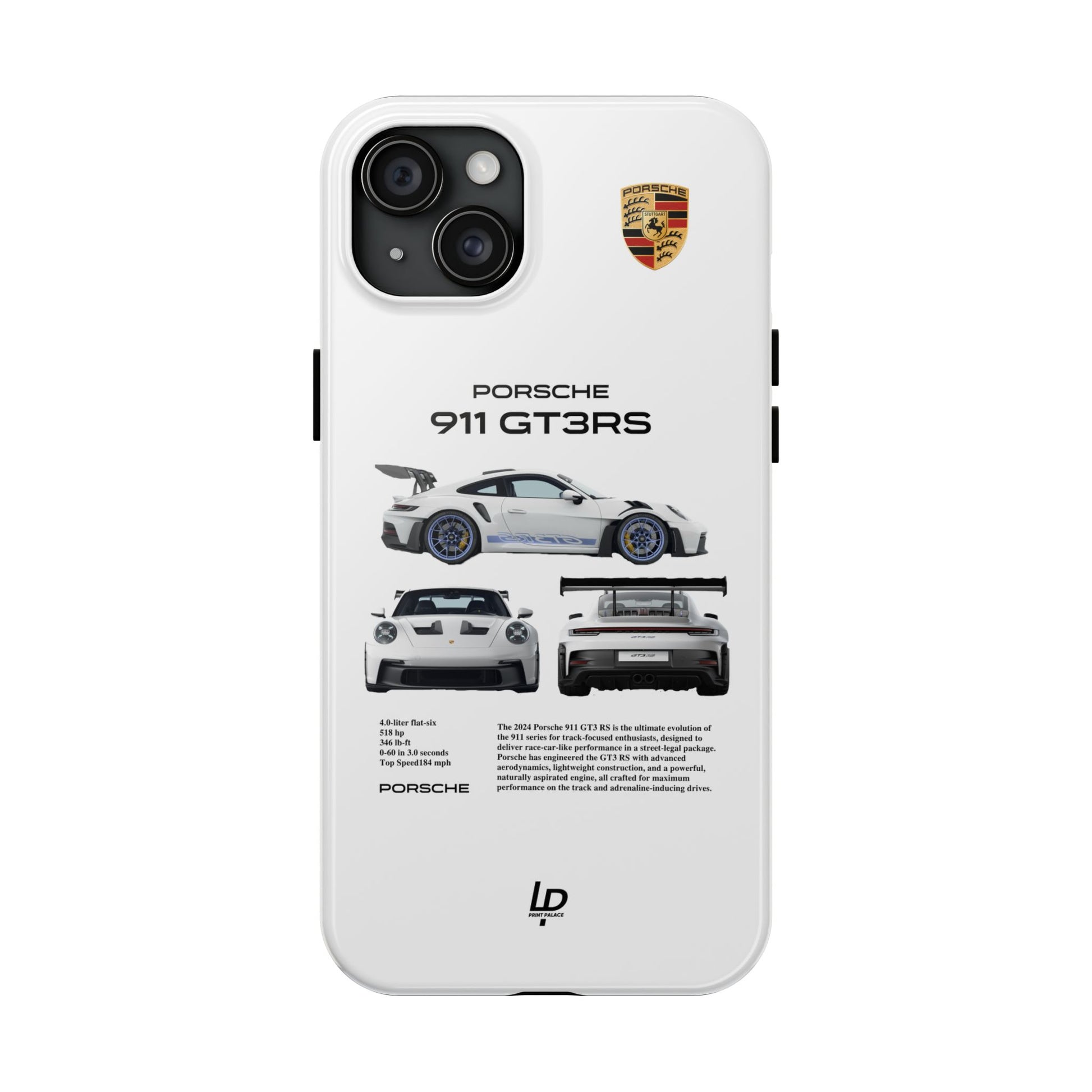Porsche 911 GT3 RS "White" iPhone Case