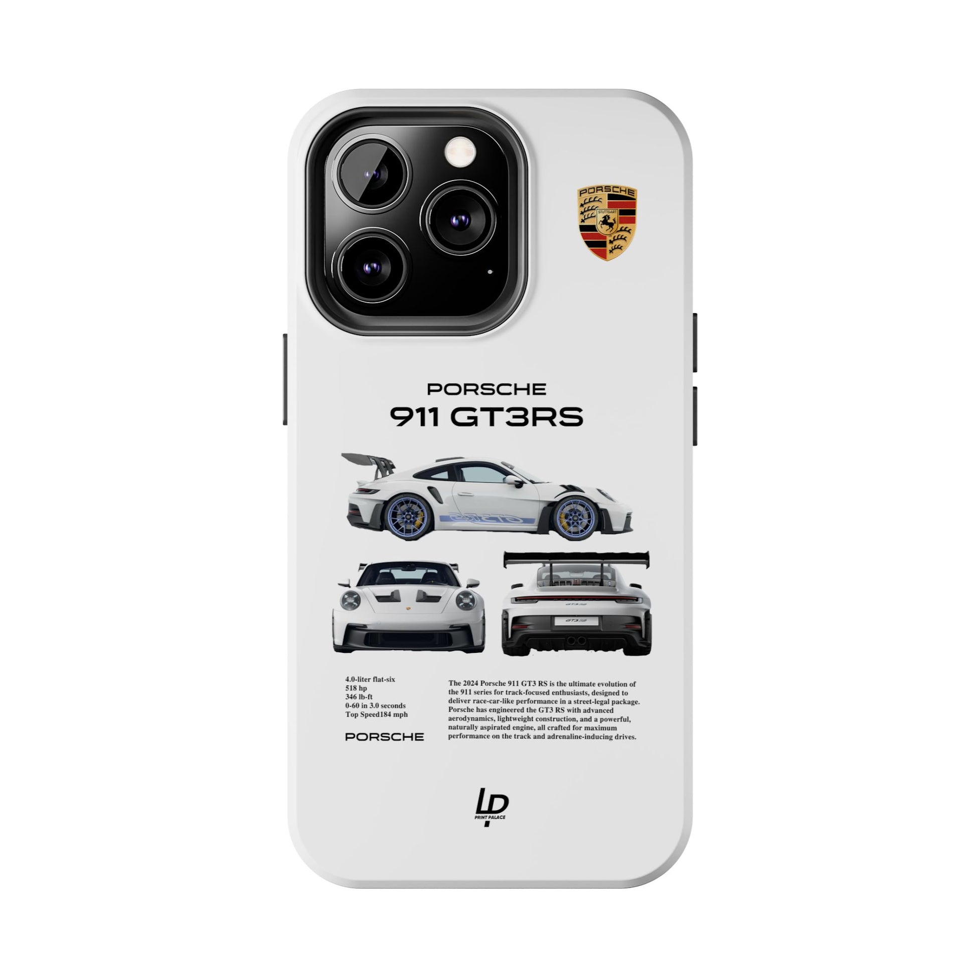 Porsche 911 GT3 RS "White" iPhone Case