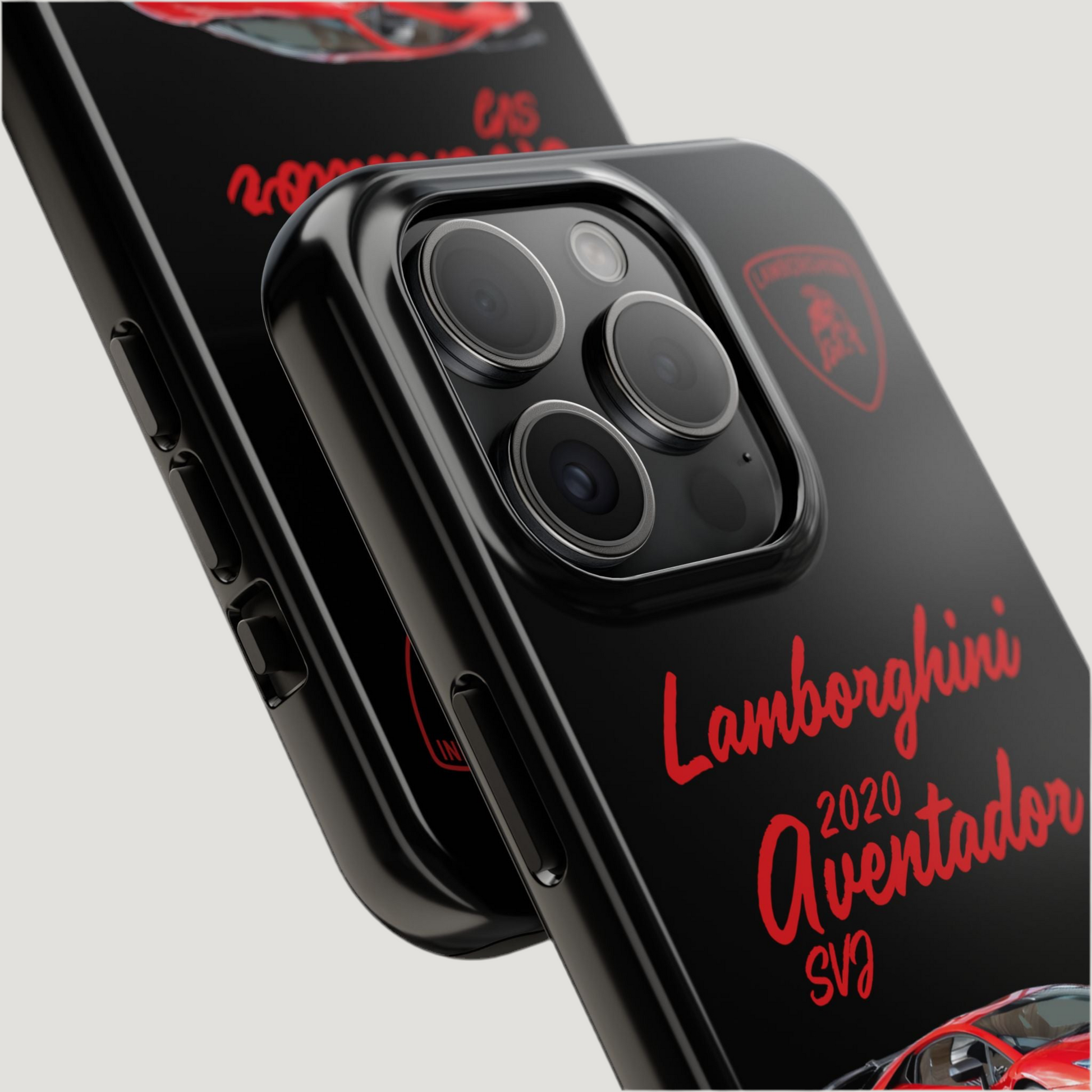 Lamborghini Aventador SVJ "Black" iPhone Case